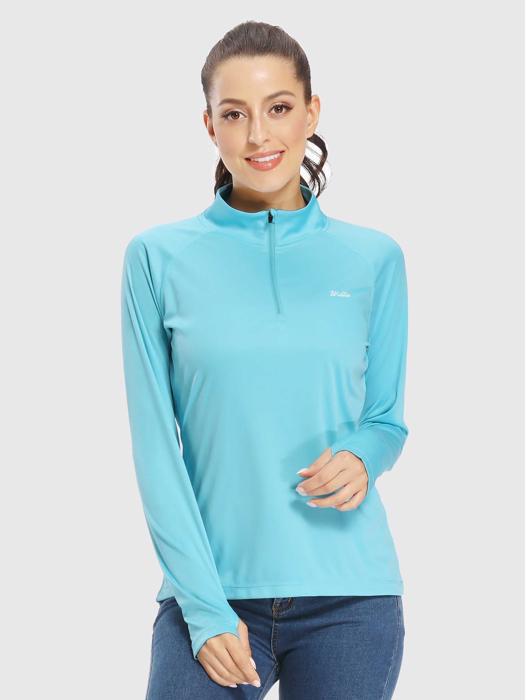 Women's UPF 50+ Sun Protection Shirt Half-Zip