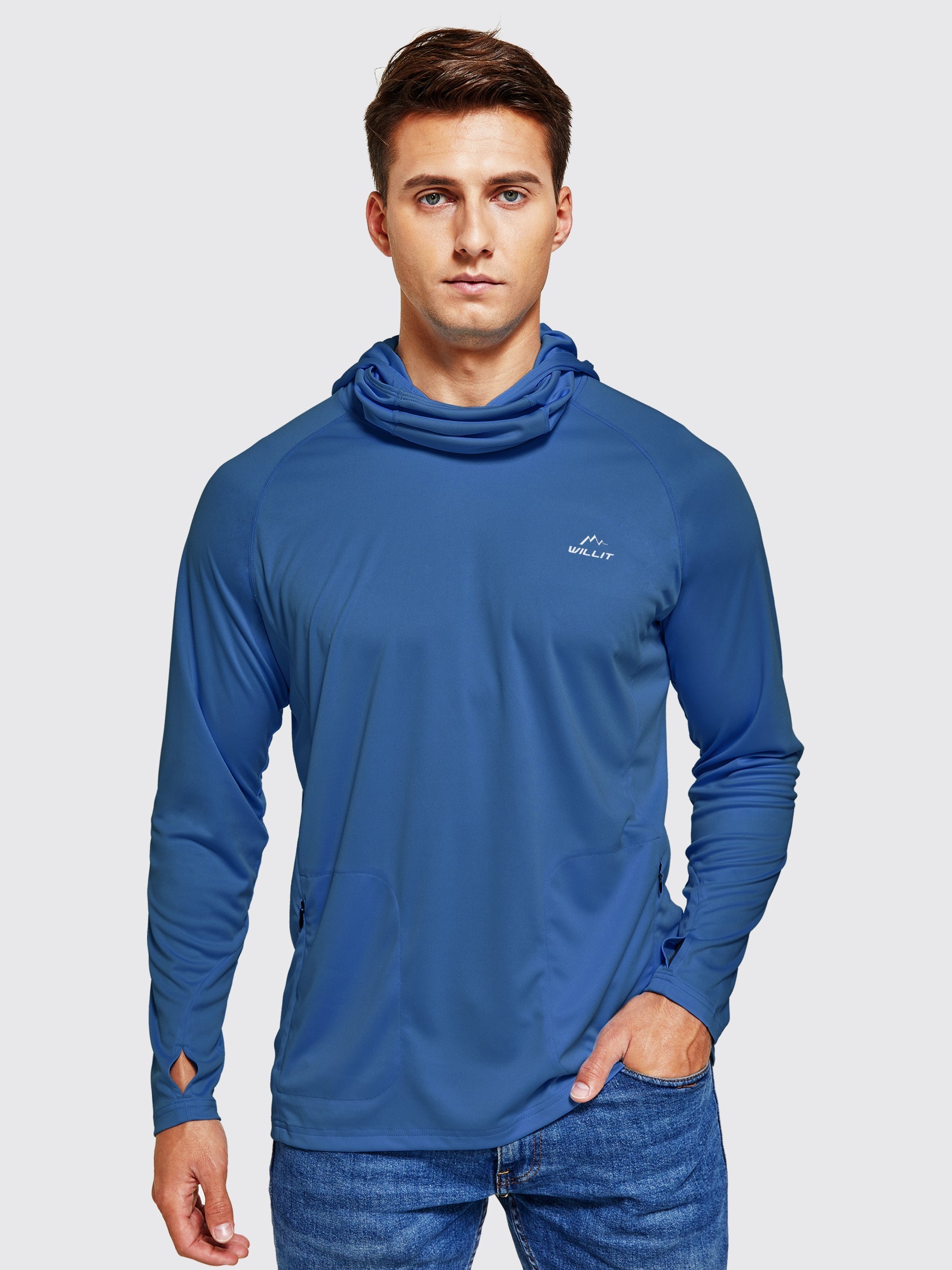 Willit Men's Sun Protection Hoodie UPF 50+_OceanBlue1