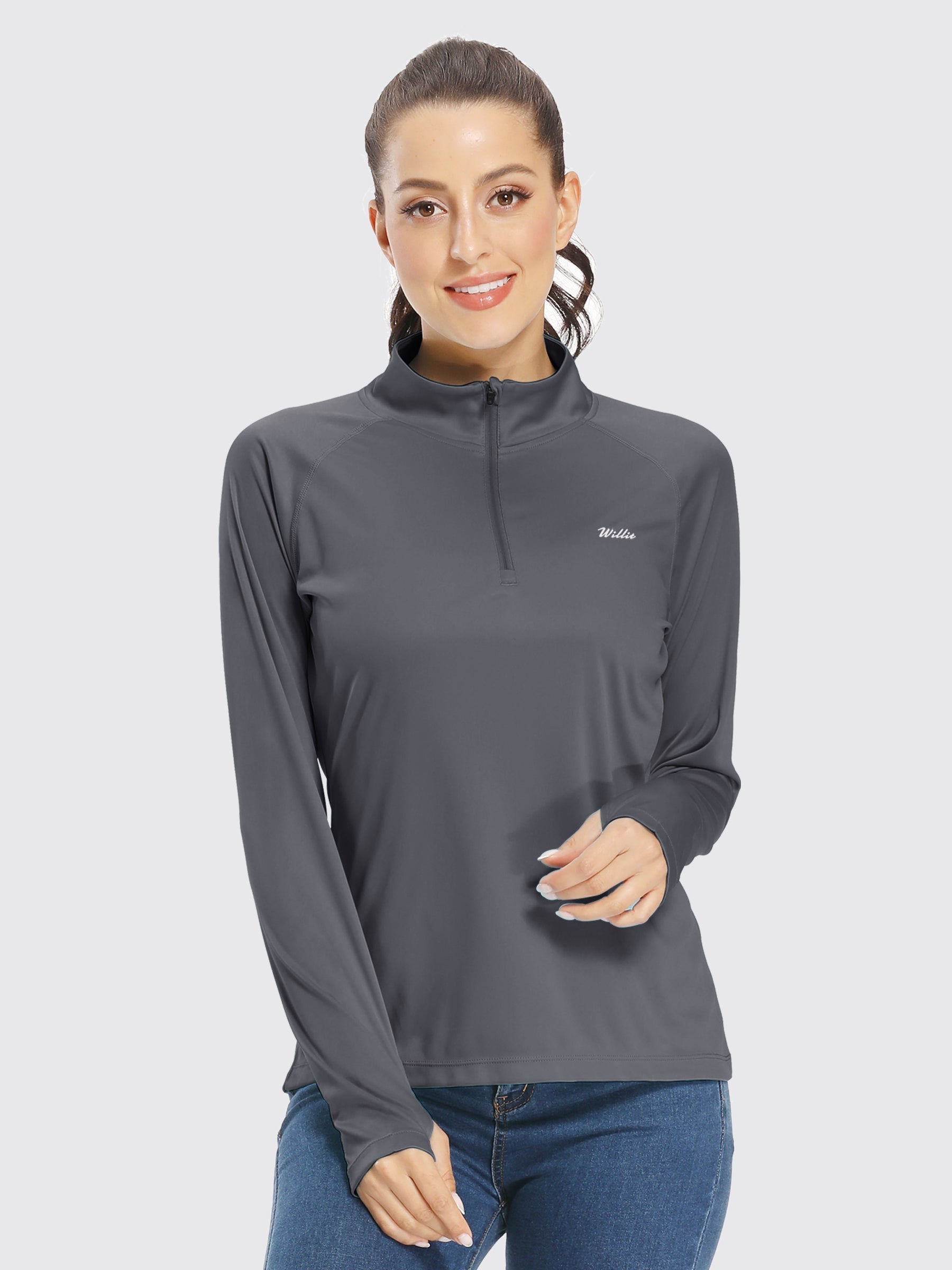 Women's UPF 50+ Sun Protection Shirt Half-Zip
