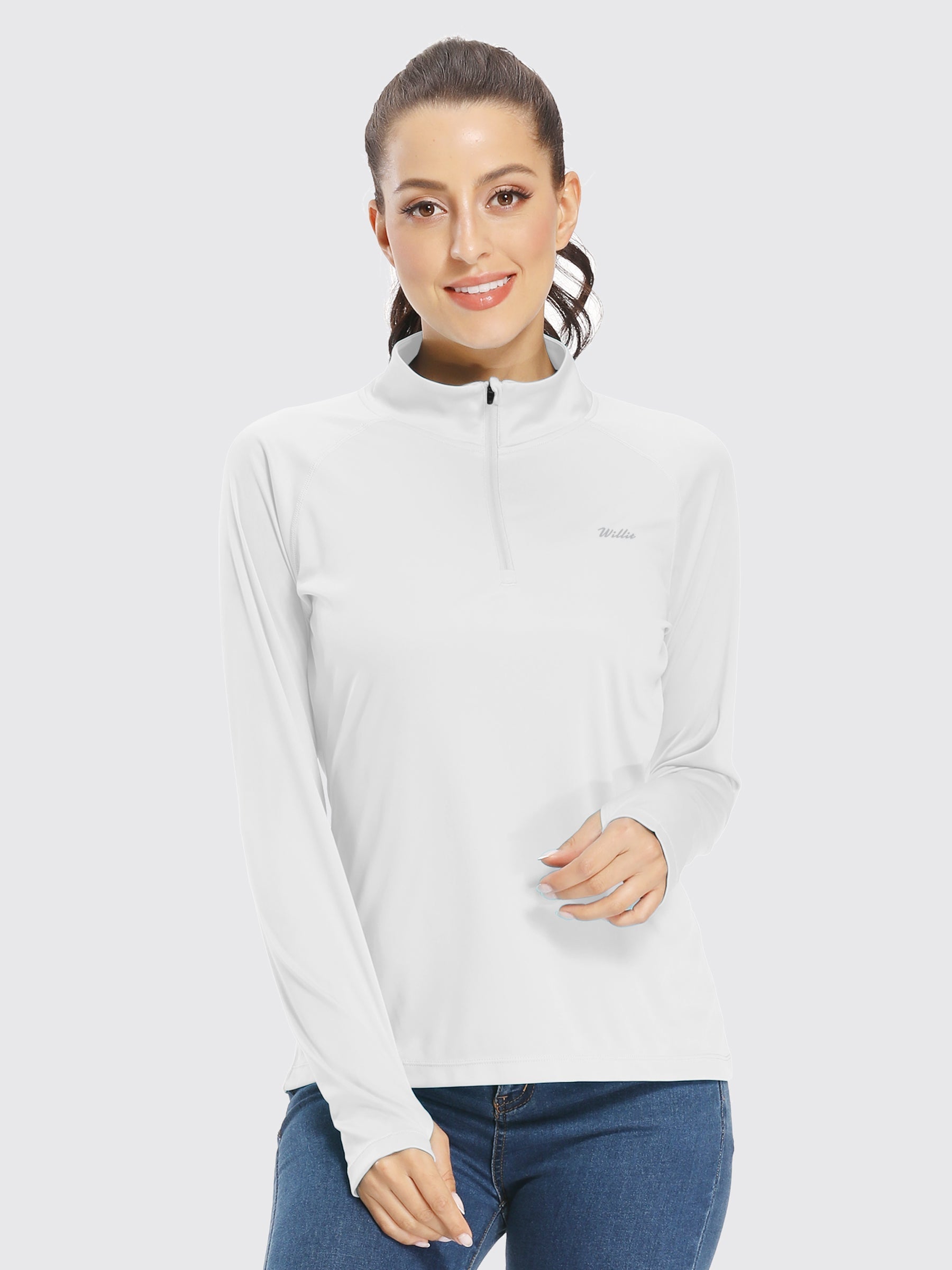 Women's UPF 50+ Sun Protection Shirt Half-Zip