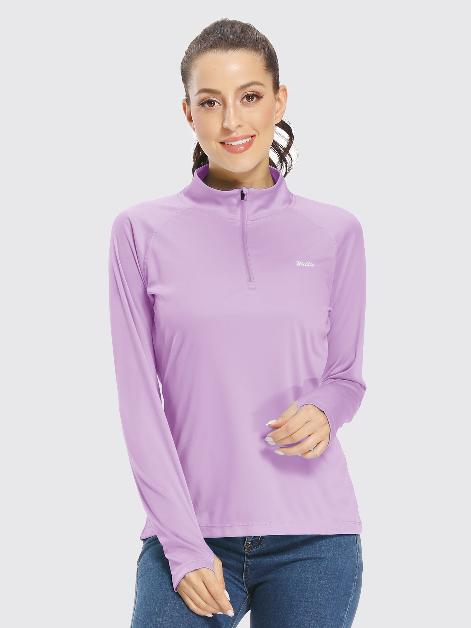 Women's UPF 50+ Sun Protection Shirt Half-Zip