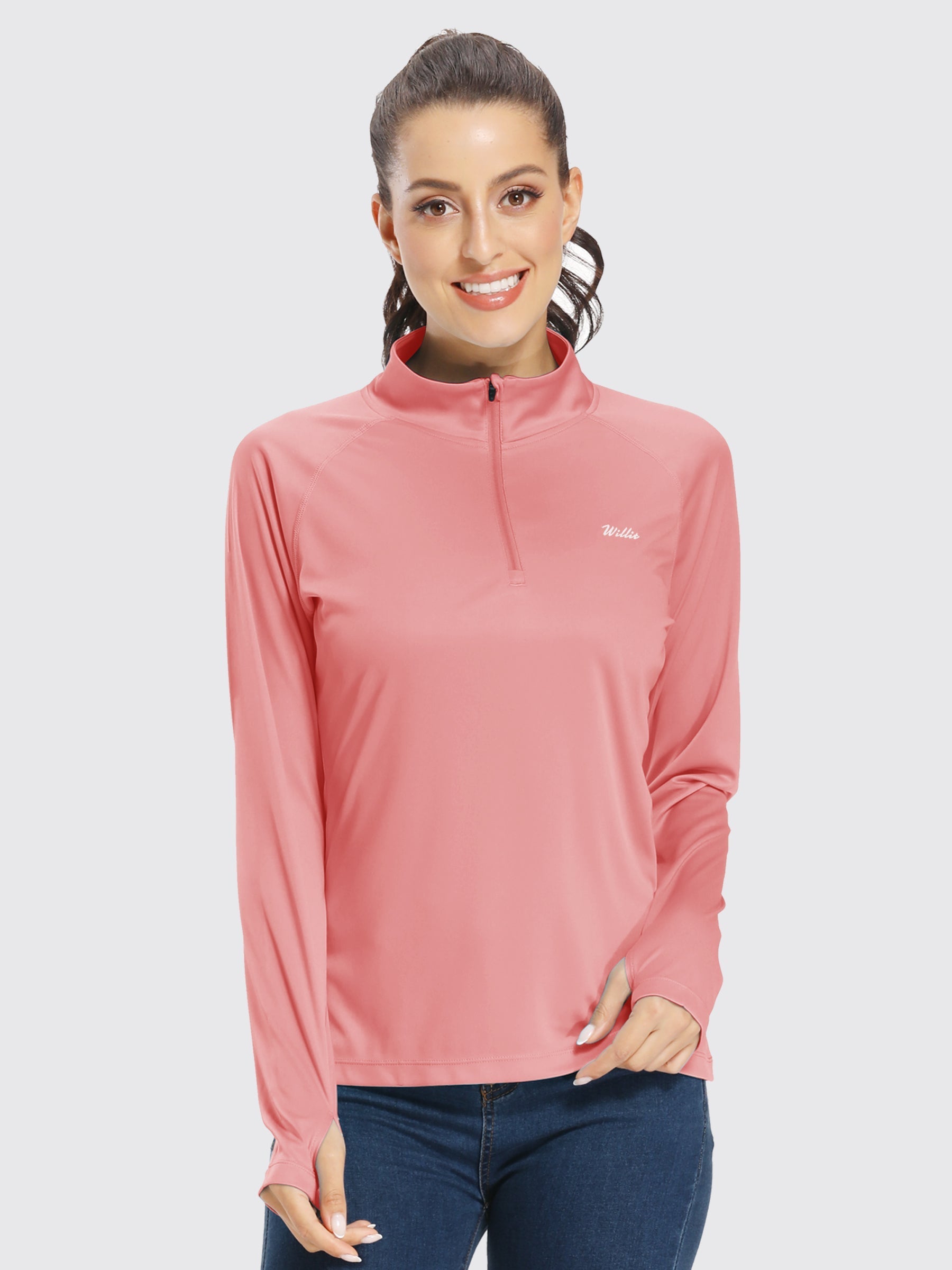 Women's UPF 50+ Sun Protection Shirt Half-Zip