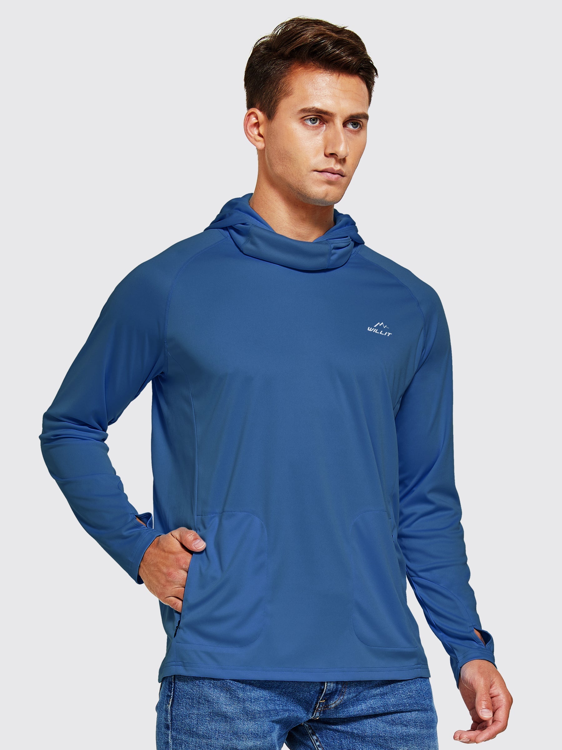 Willit Men's Sun Protection Hoodie UPF 50+_OceanBlue2