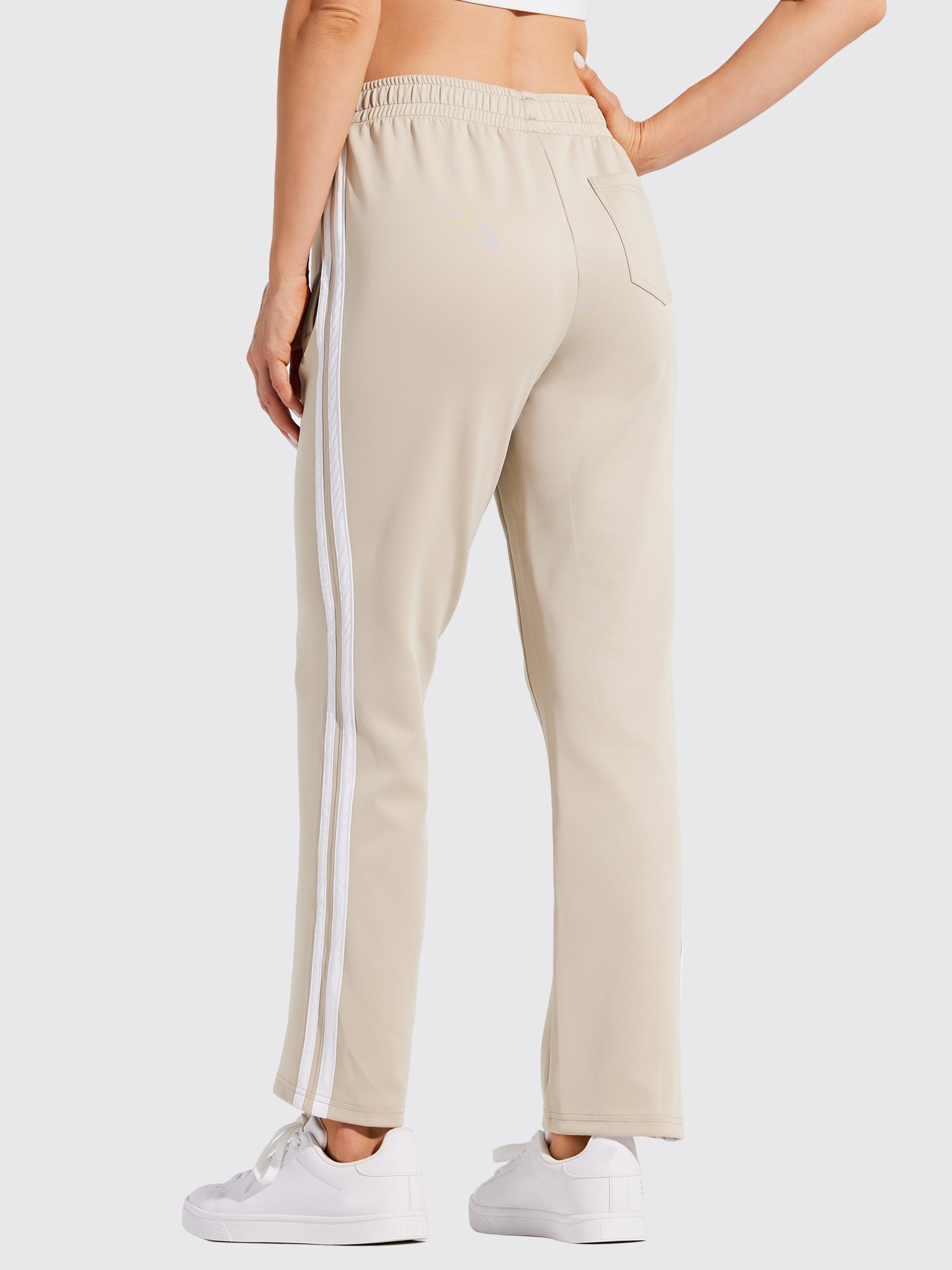 Willit Women's Warm Up Track Pants_Khaki2