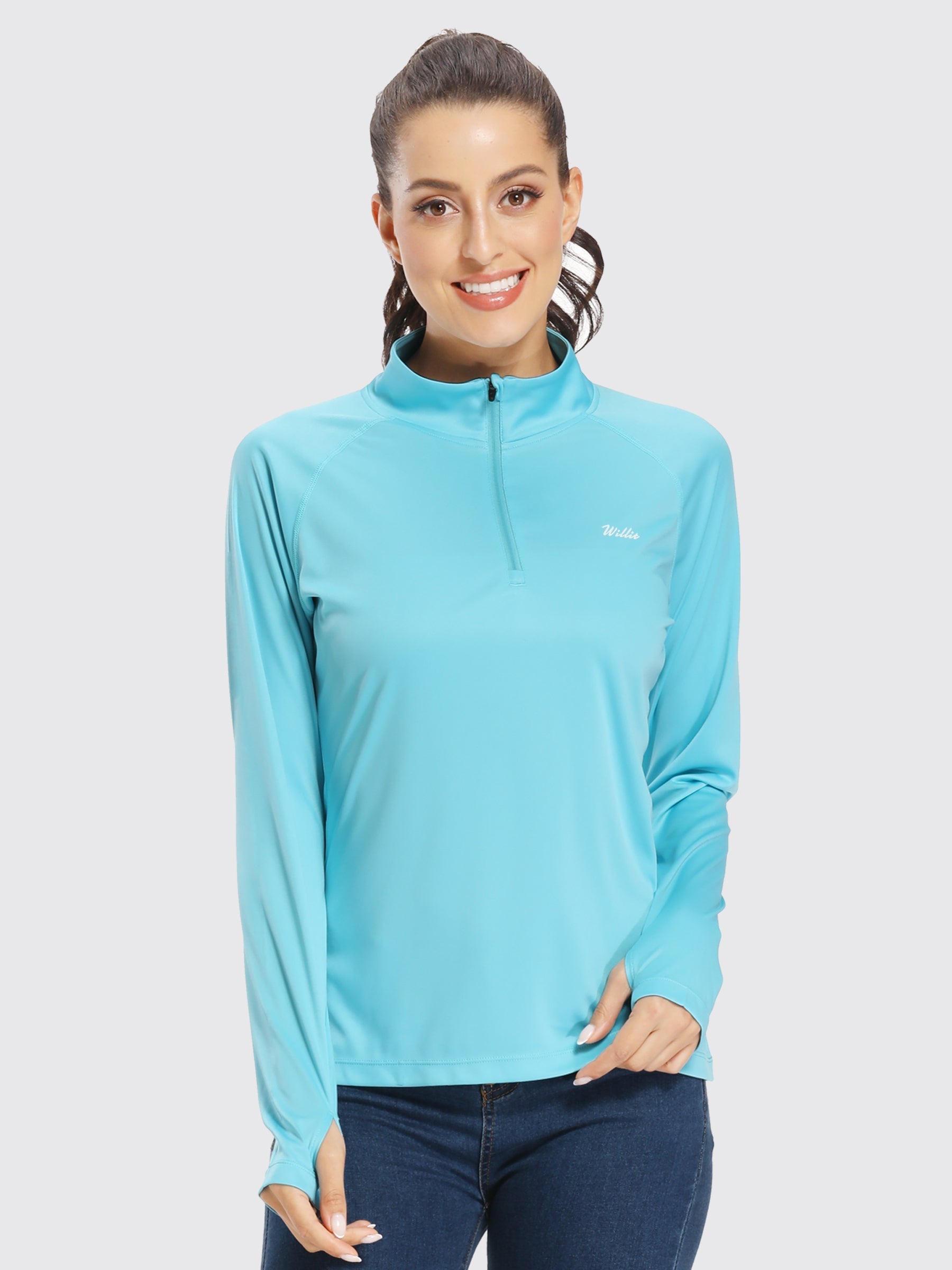 Women's UPF 50+ Sun Protection Shirt Half-Zip