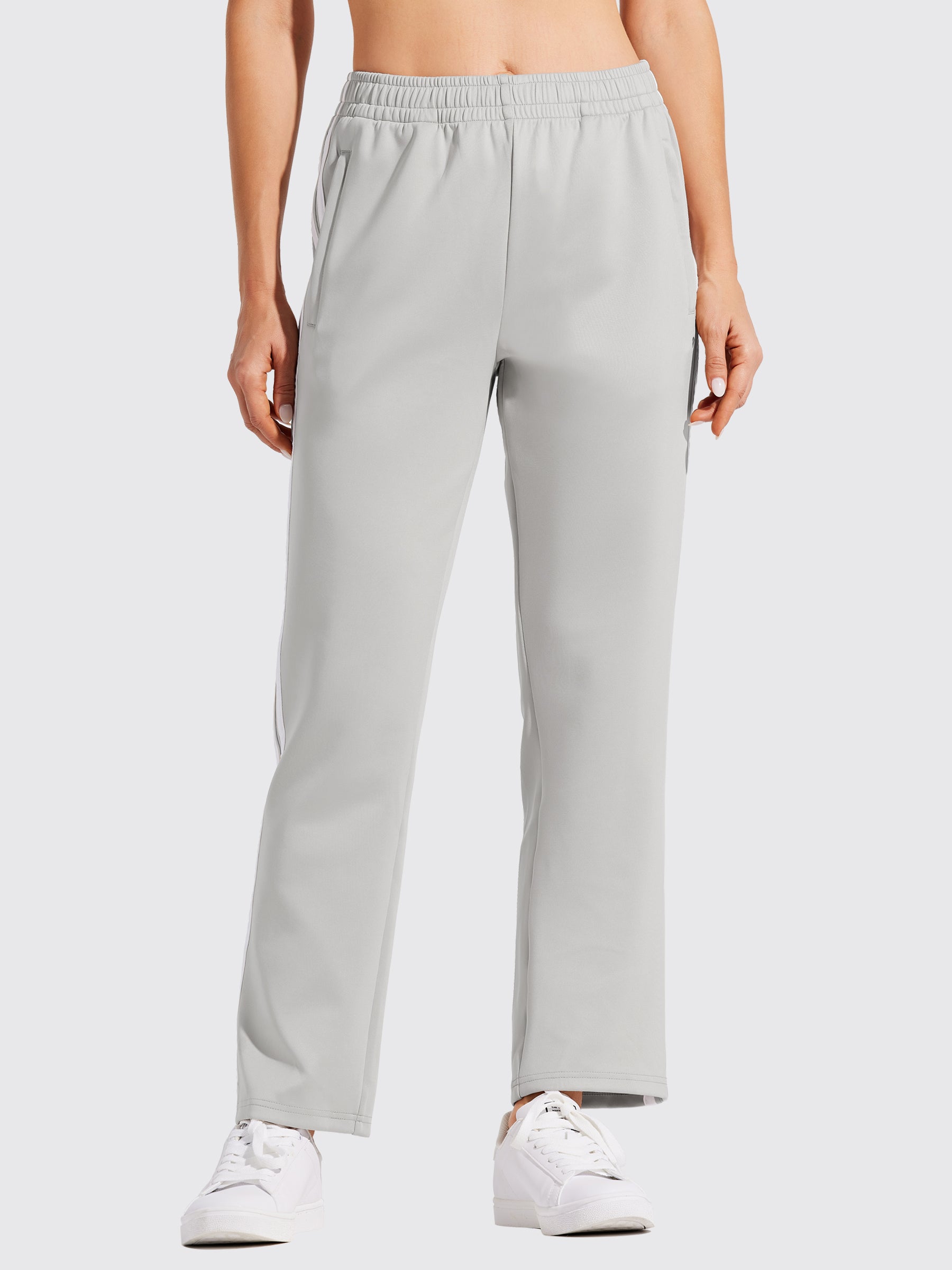 Willit Women's Warm Up Track Pants_LightGray3