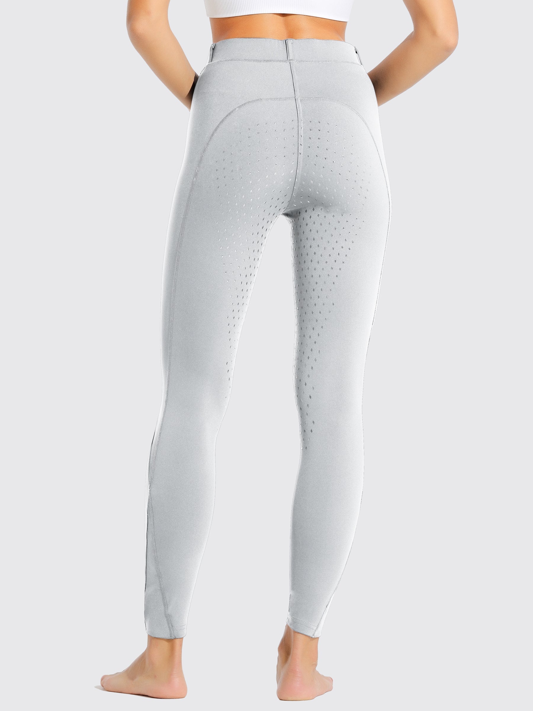 Willit Women's Riding Pants Full Seat Silicone_LightGray2