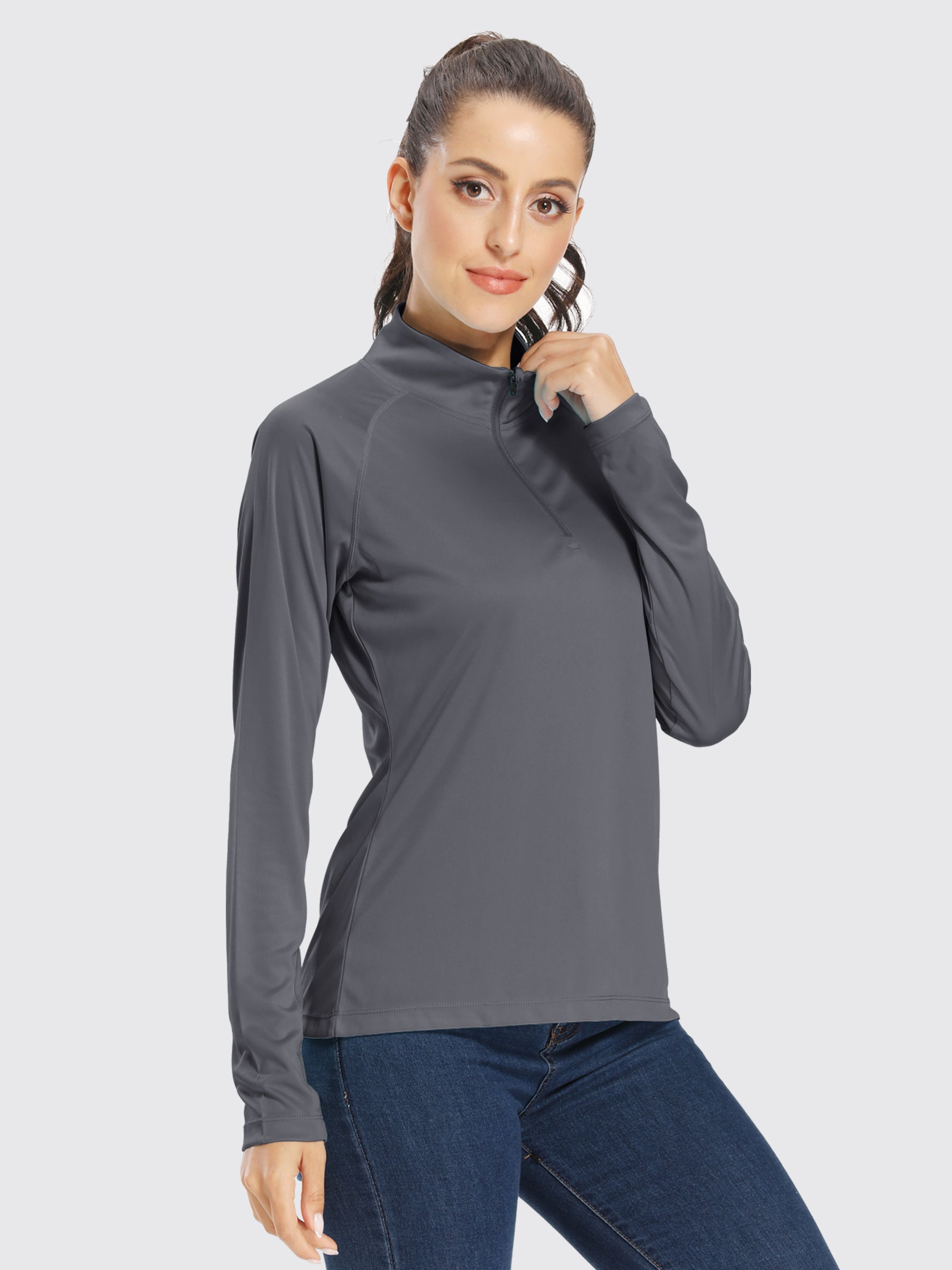 Women's UPF 50+ Sun Protection Shirt Half-Zip