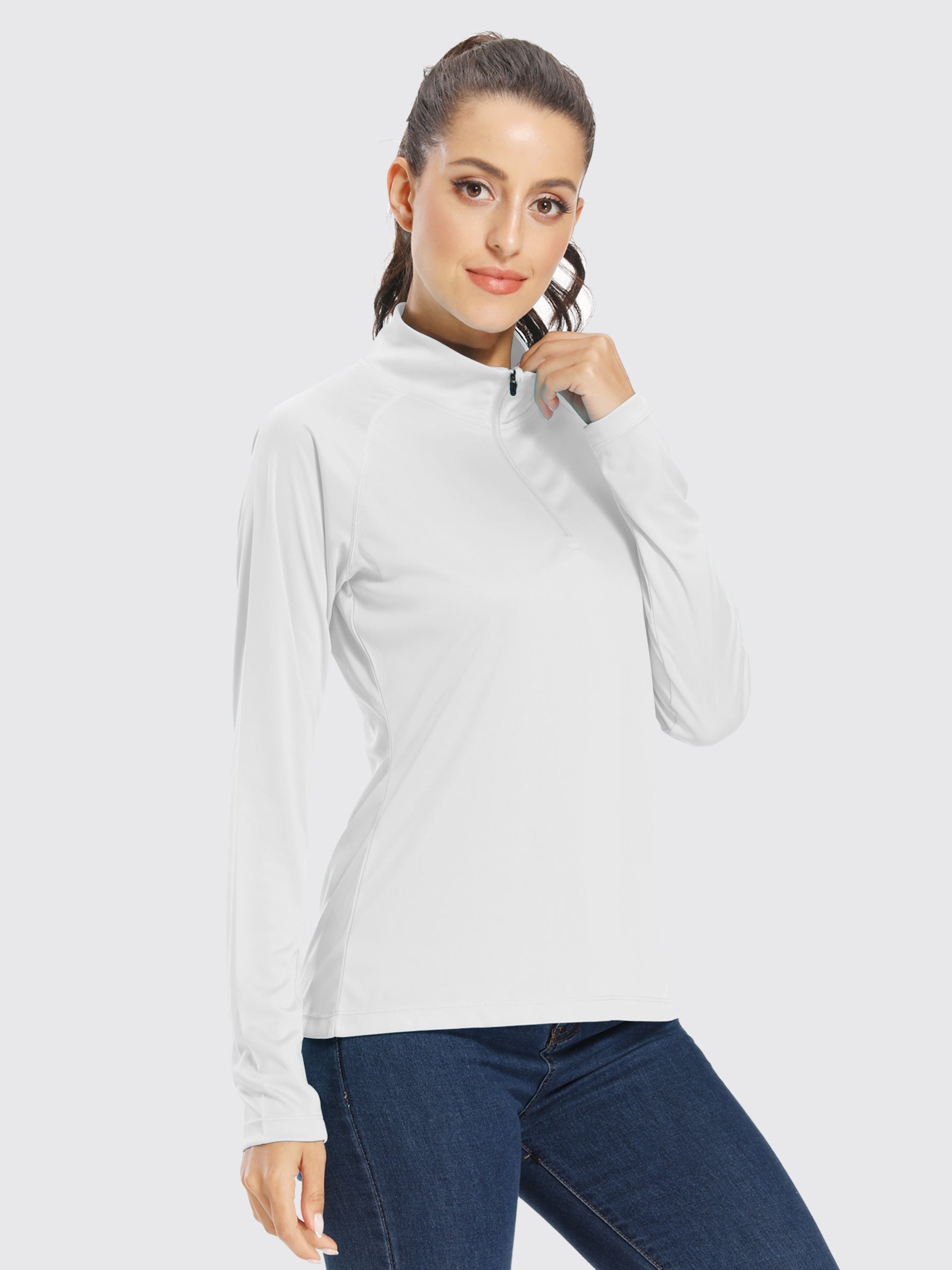 Women's UPF 50+ Sun Protection Shirt Half-Zip