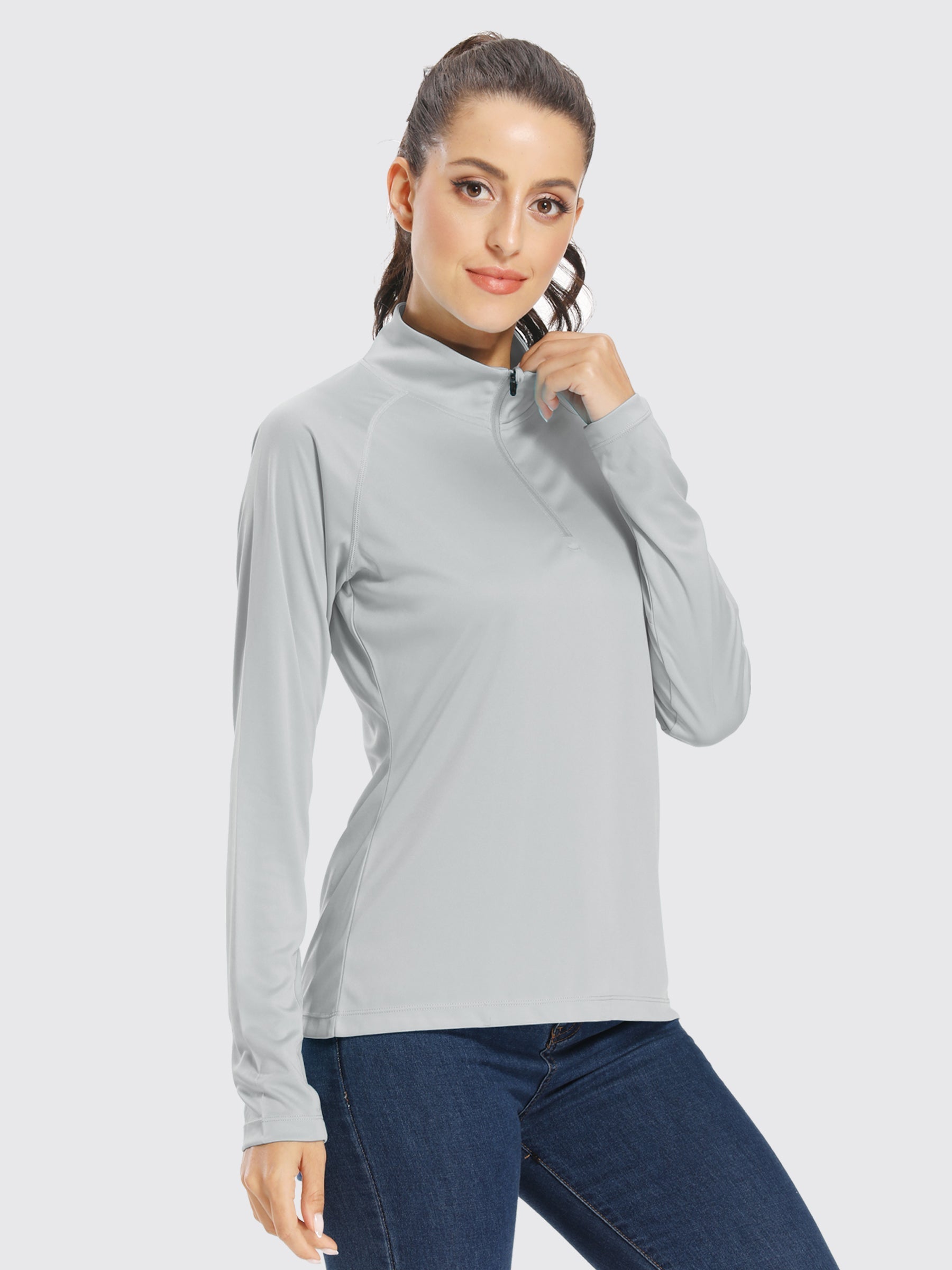 Women's UPF 50+ Sun Protection Shirt Half-Zip