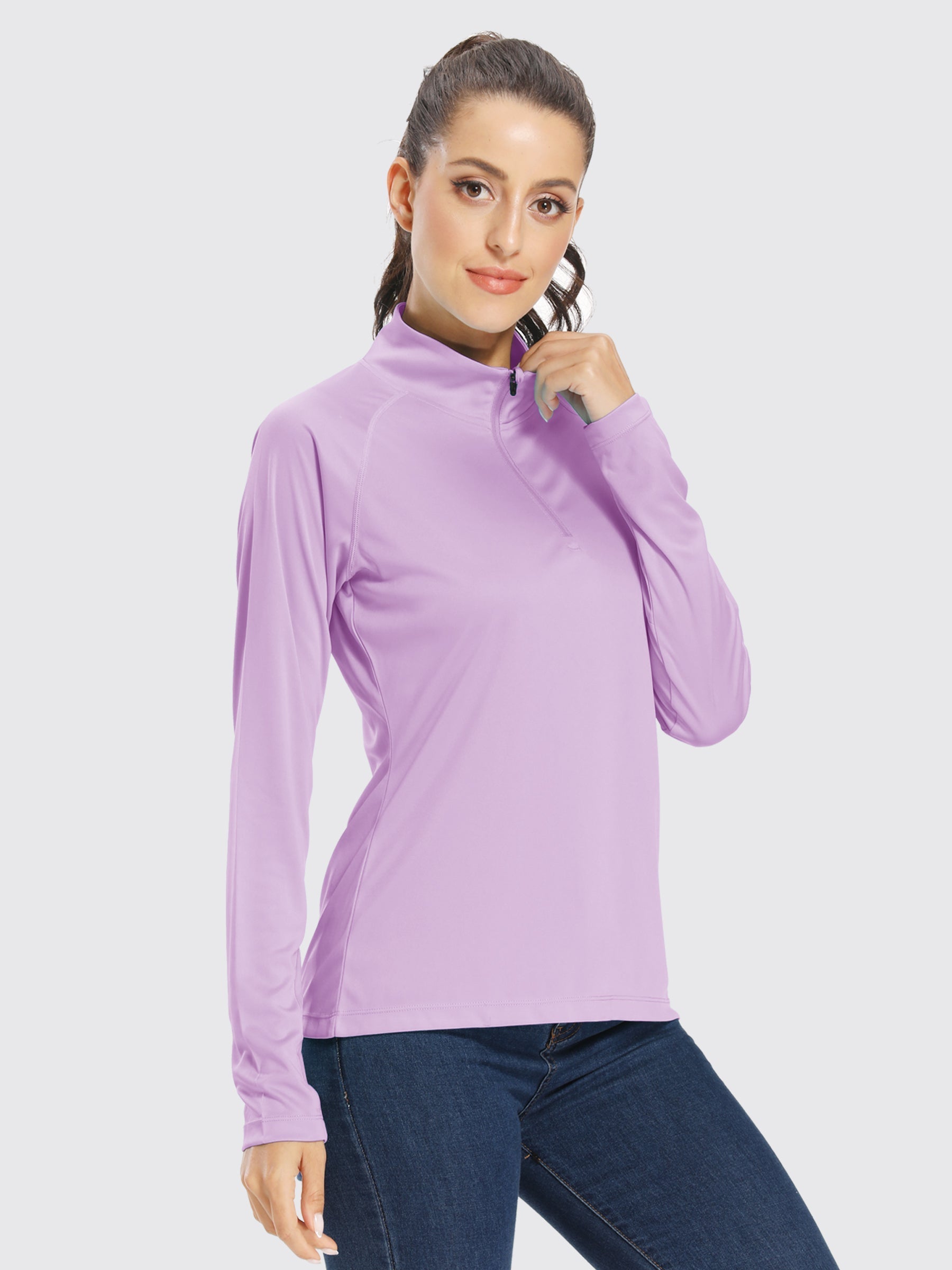 Women's UPF 50+ Sun Protection Shirt Half-Zip