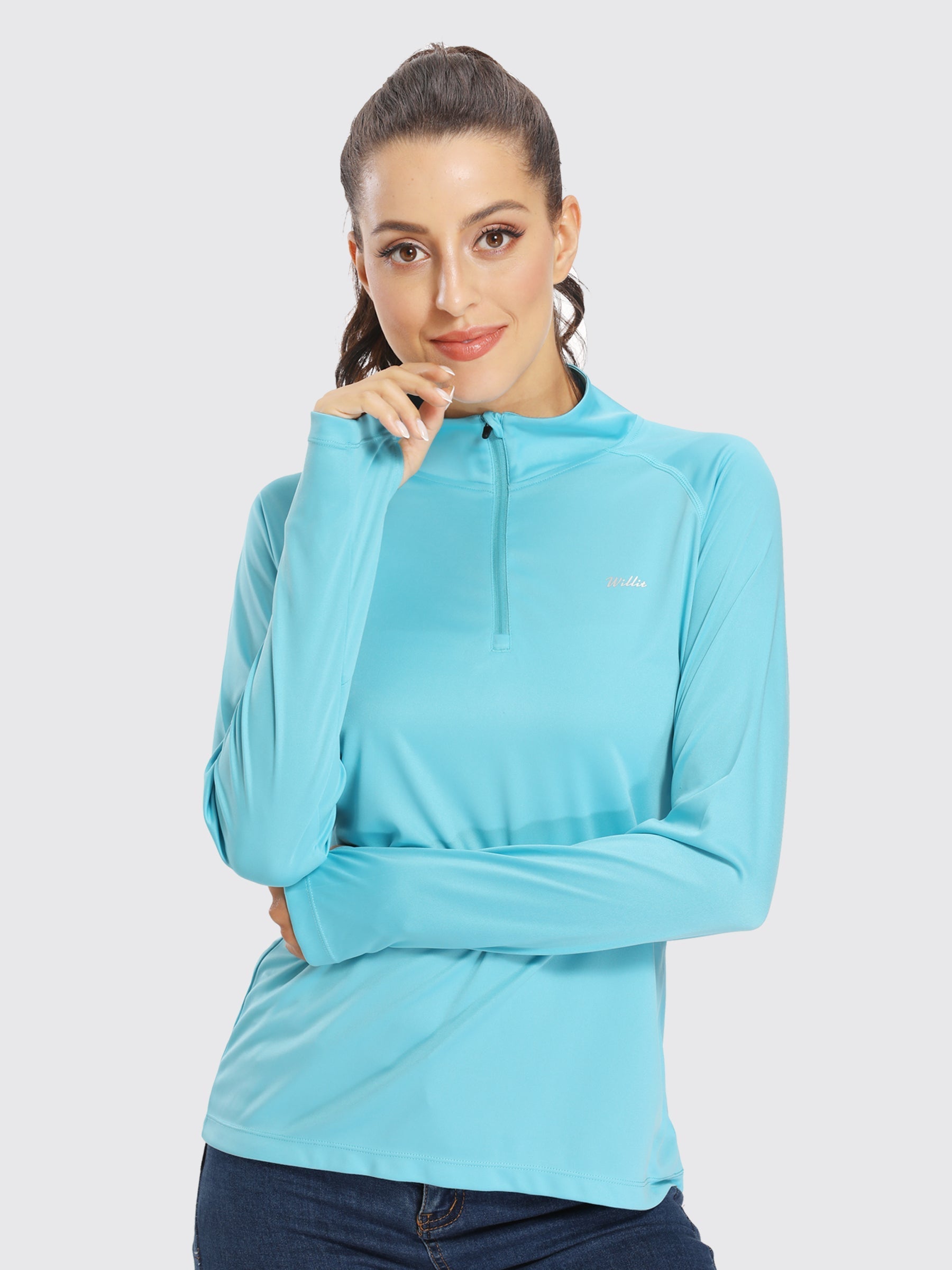 Women's UPF 50+ Sun Protection Shirt Half-Zip
