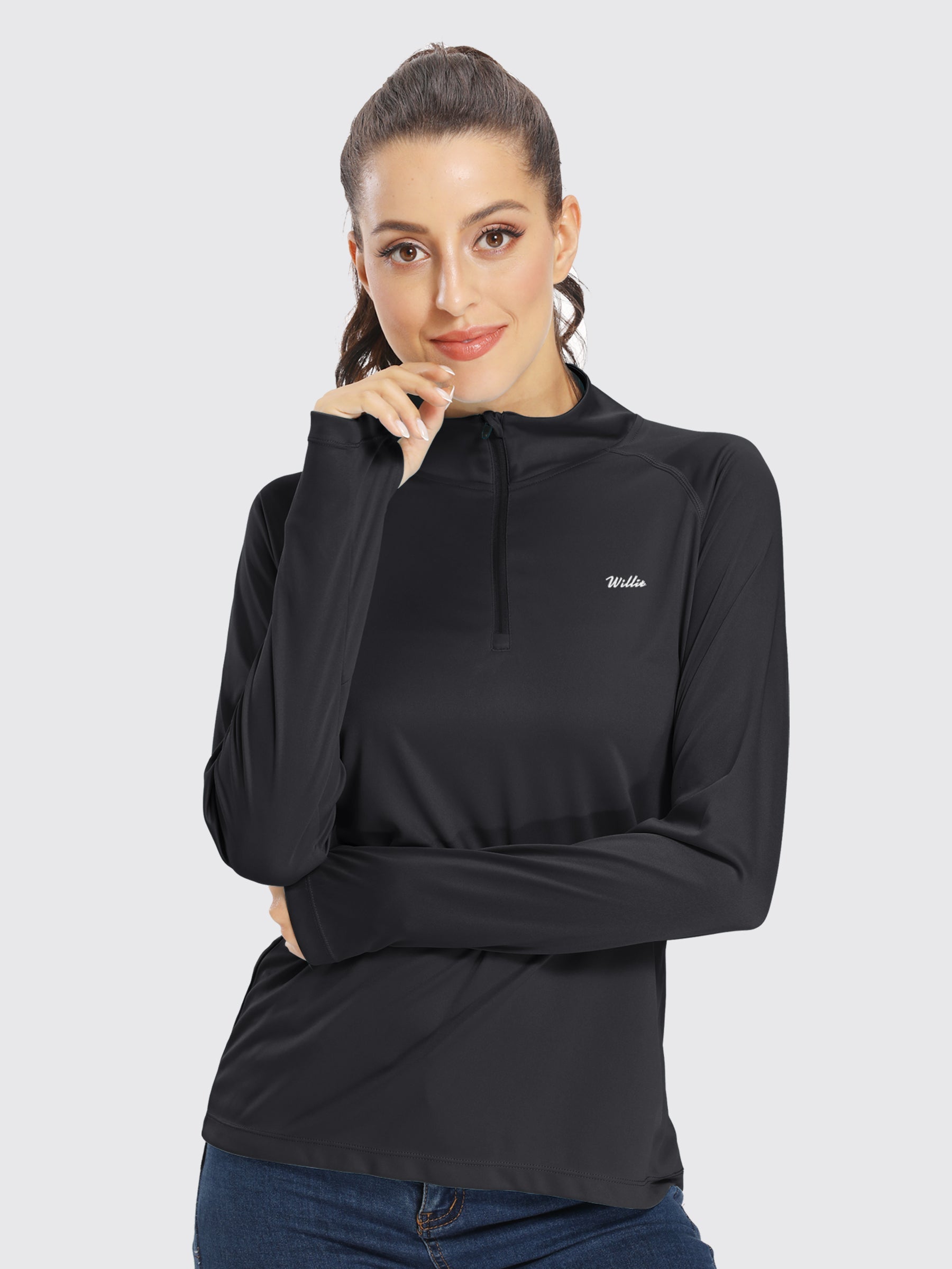 Women's UPF 50+ Sun Protection Shirt Half-Zip