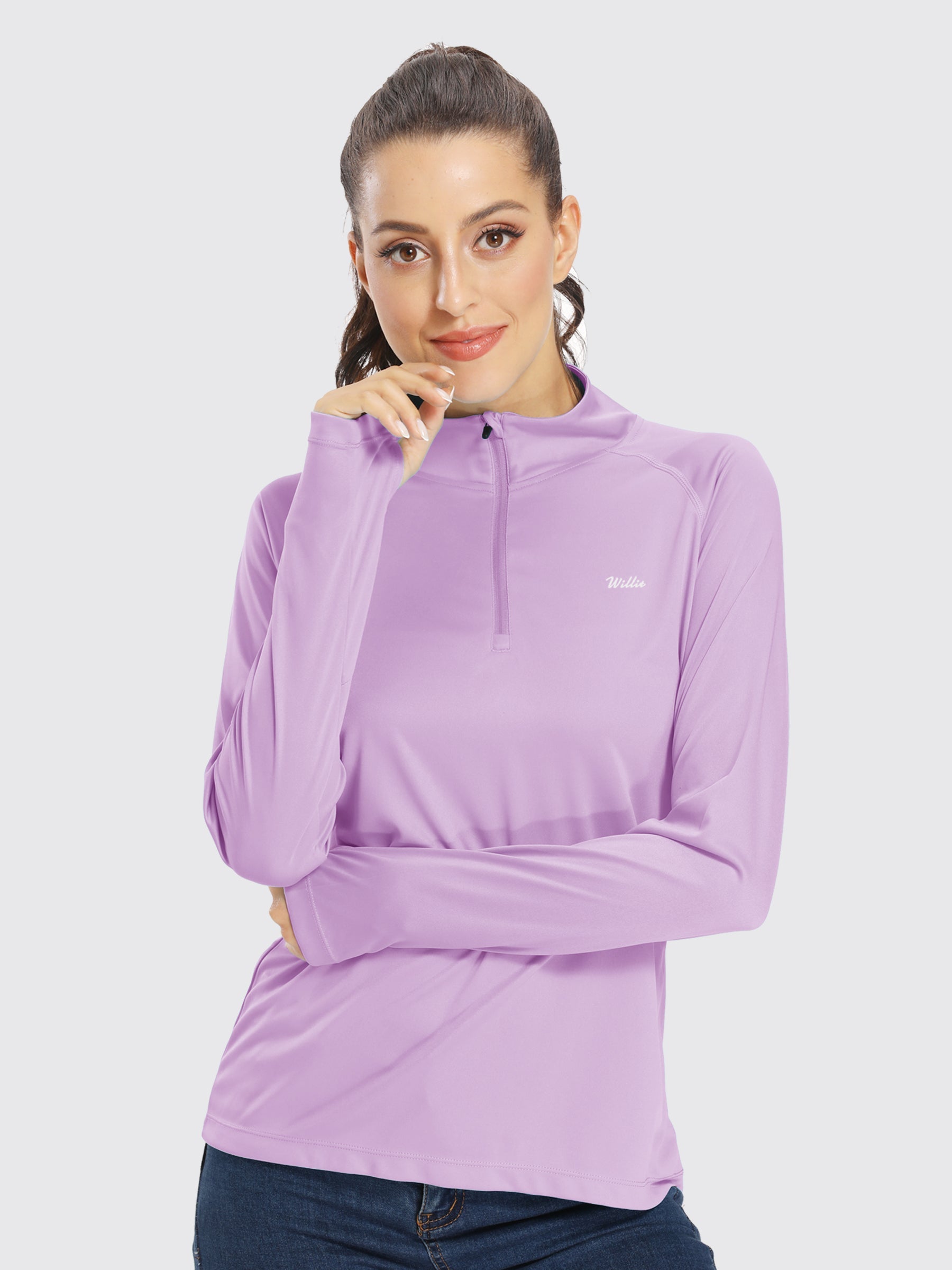 Women's UPF 50+ Sun Protection Shirt Half-Zip