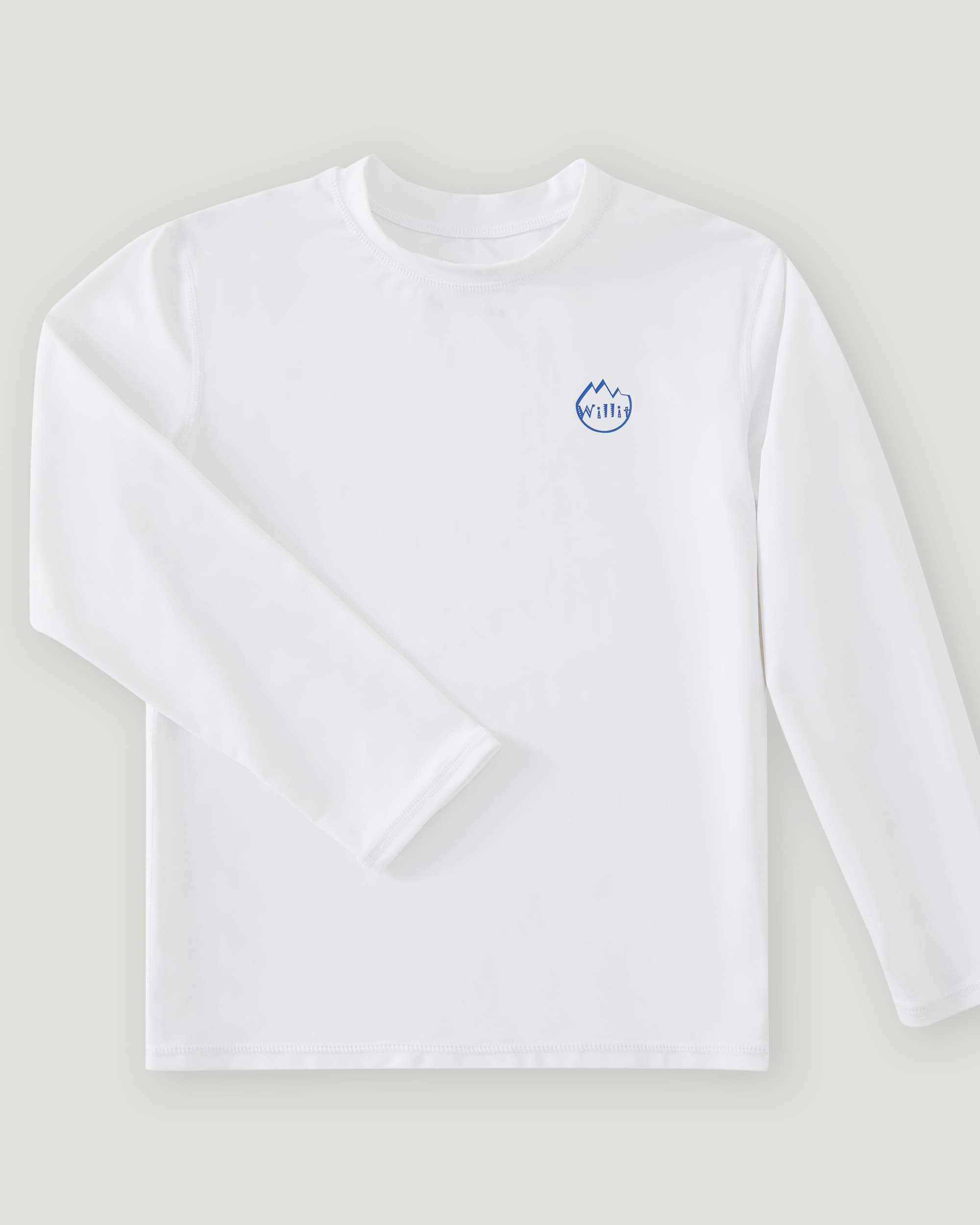 Boy's Sun Protection Long Sleeve Rashguard_White1