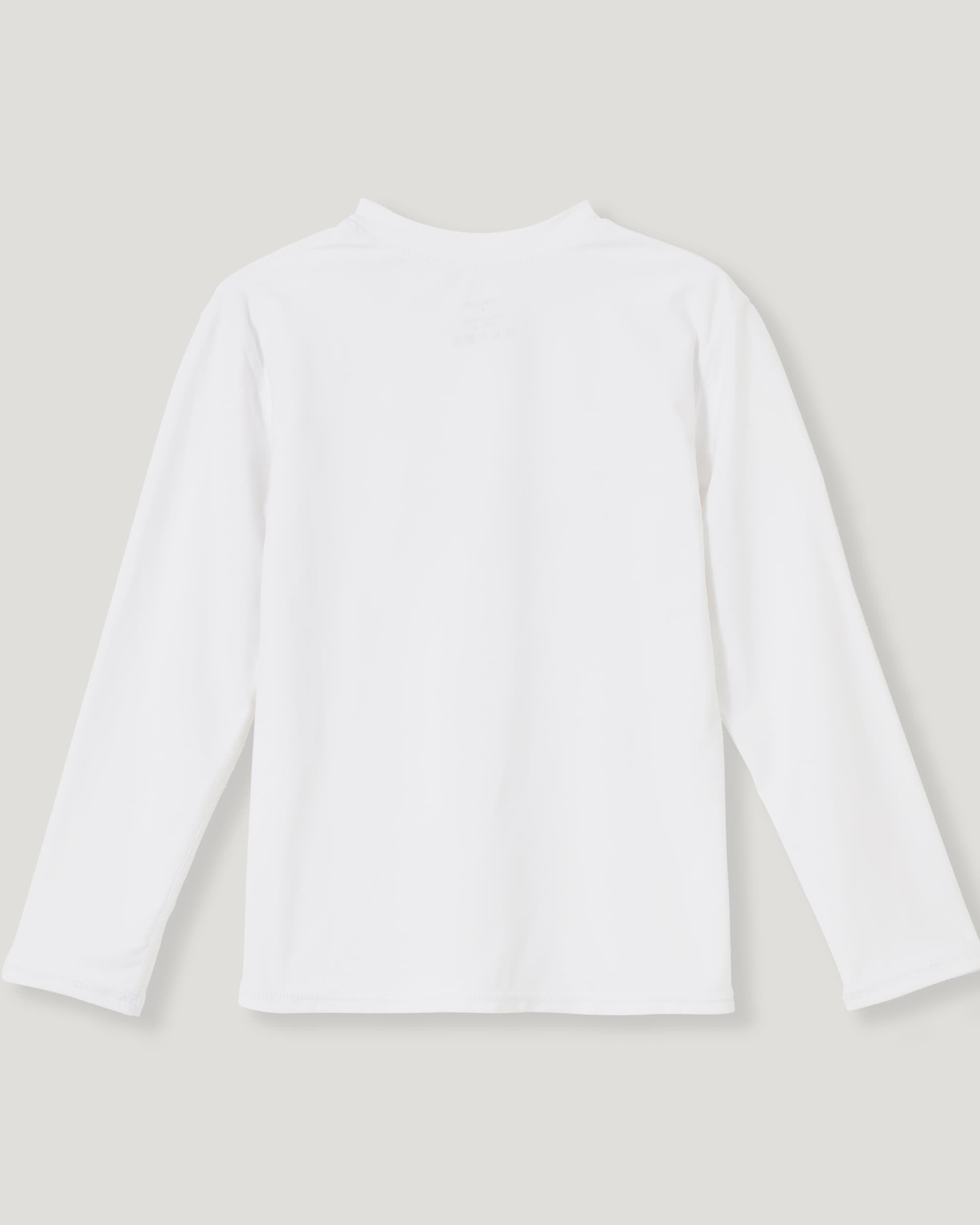 Boy's Sun Protection Long Sleeve Rashguard_White2