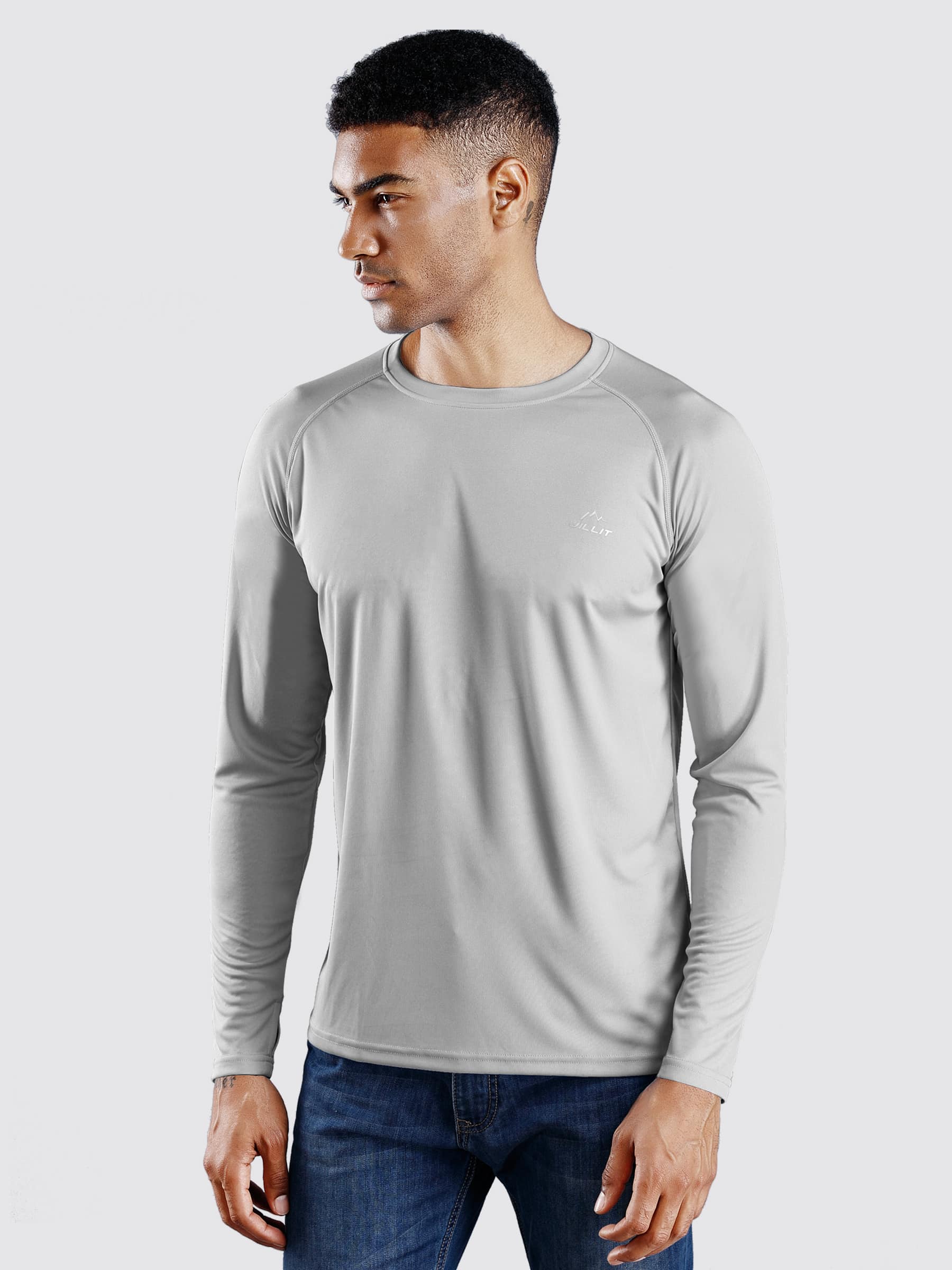 Willit Men's Sun Protection Long Sleeve Shirts_Gray_model3