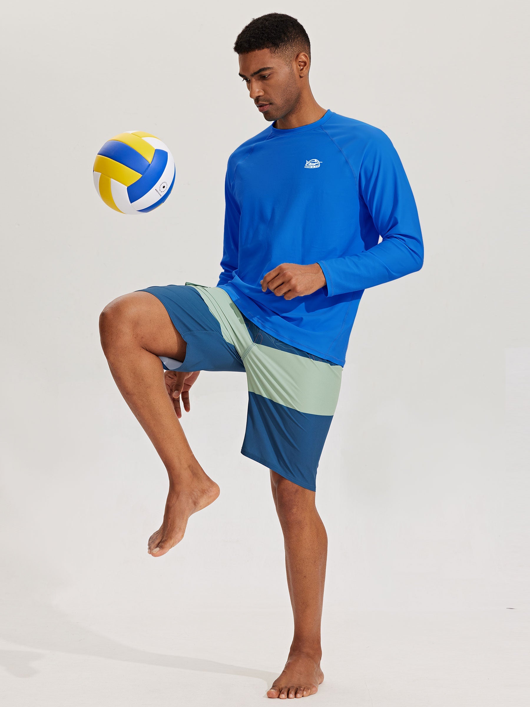 Men's Sun Protection Long Sleeve Shirt_RoyalBlue_model6