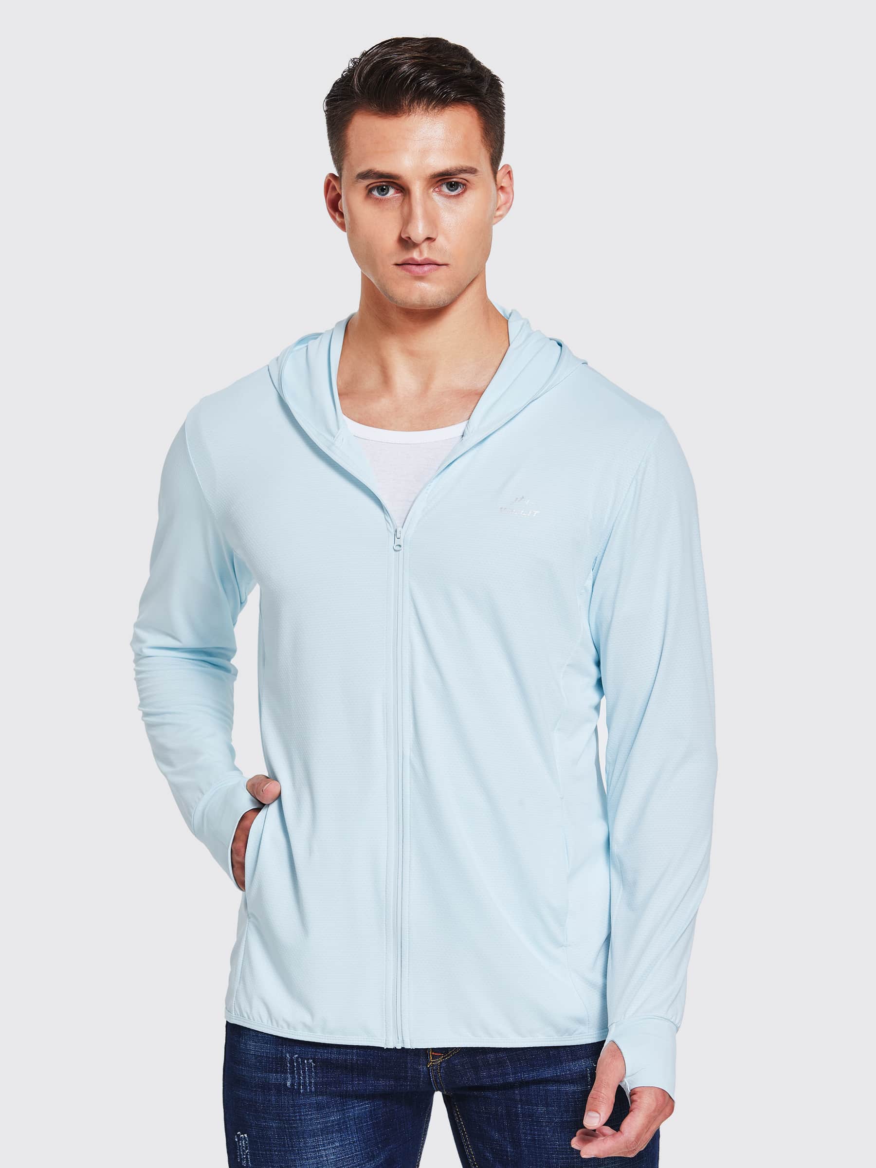 Willit Men's Sun Protection Jacket Full Zip_LightBlue_model1