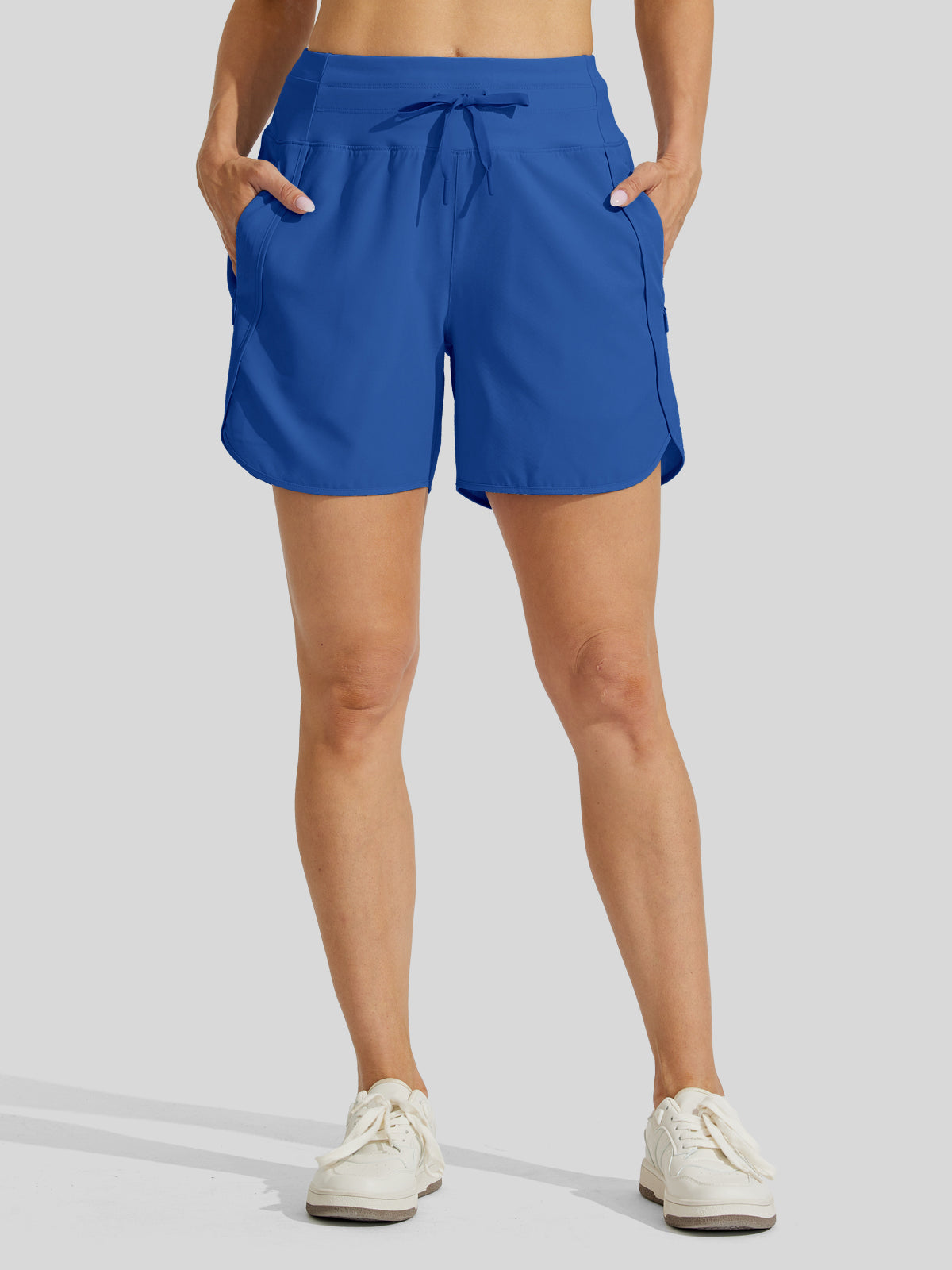 Willit Womens Active 5 Inch Shorts in brilliant blue1
