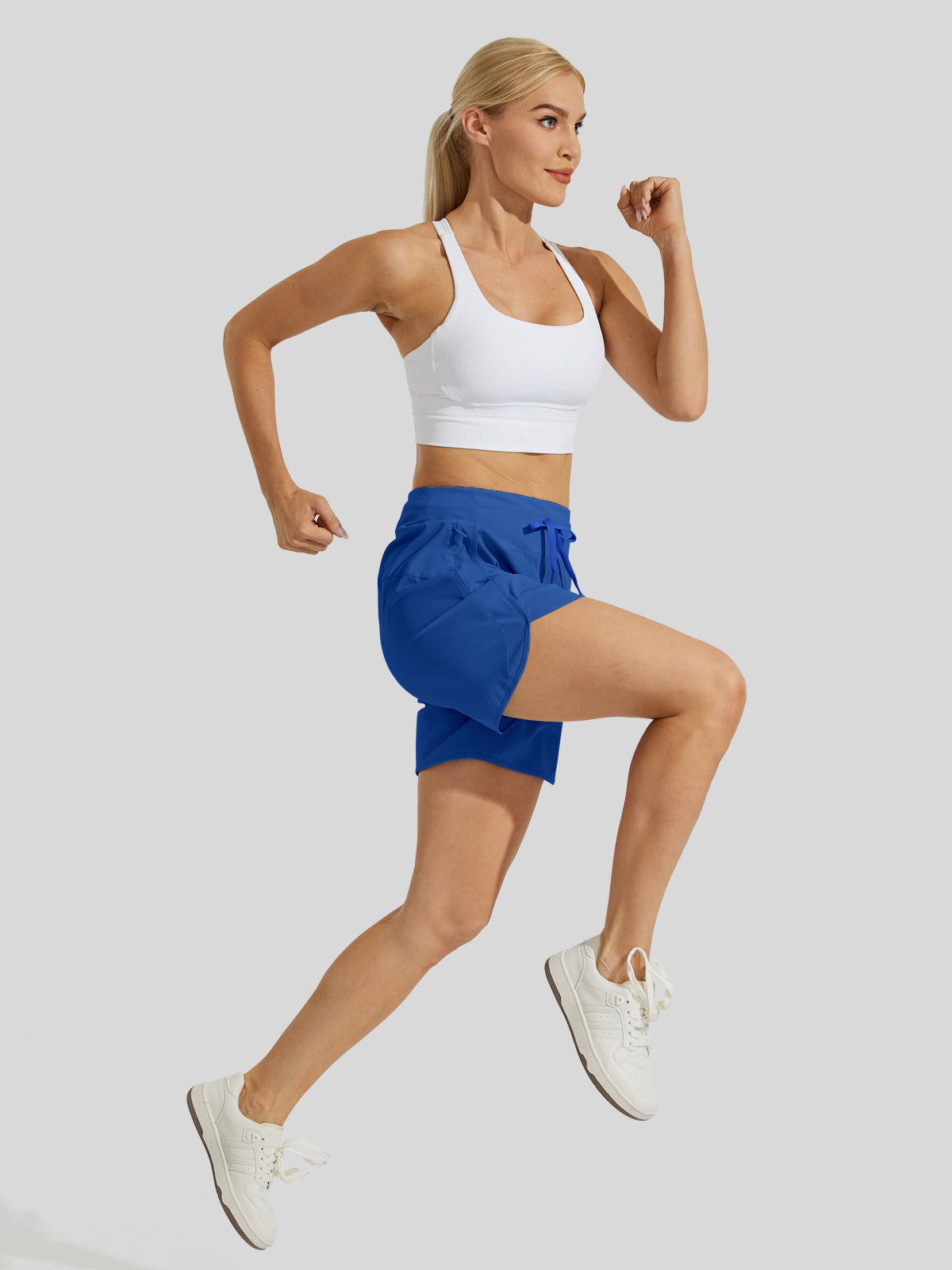 Willit Womens Active 5 Inch Shorts in brilliant blue5