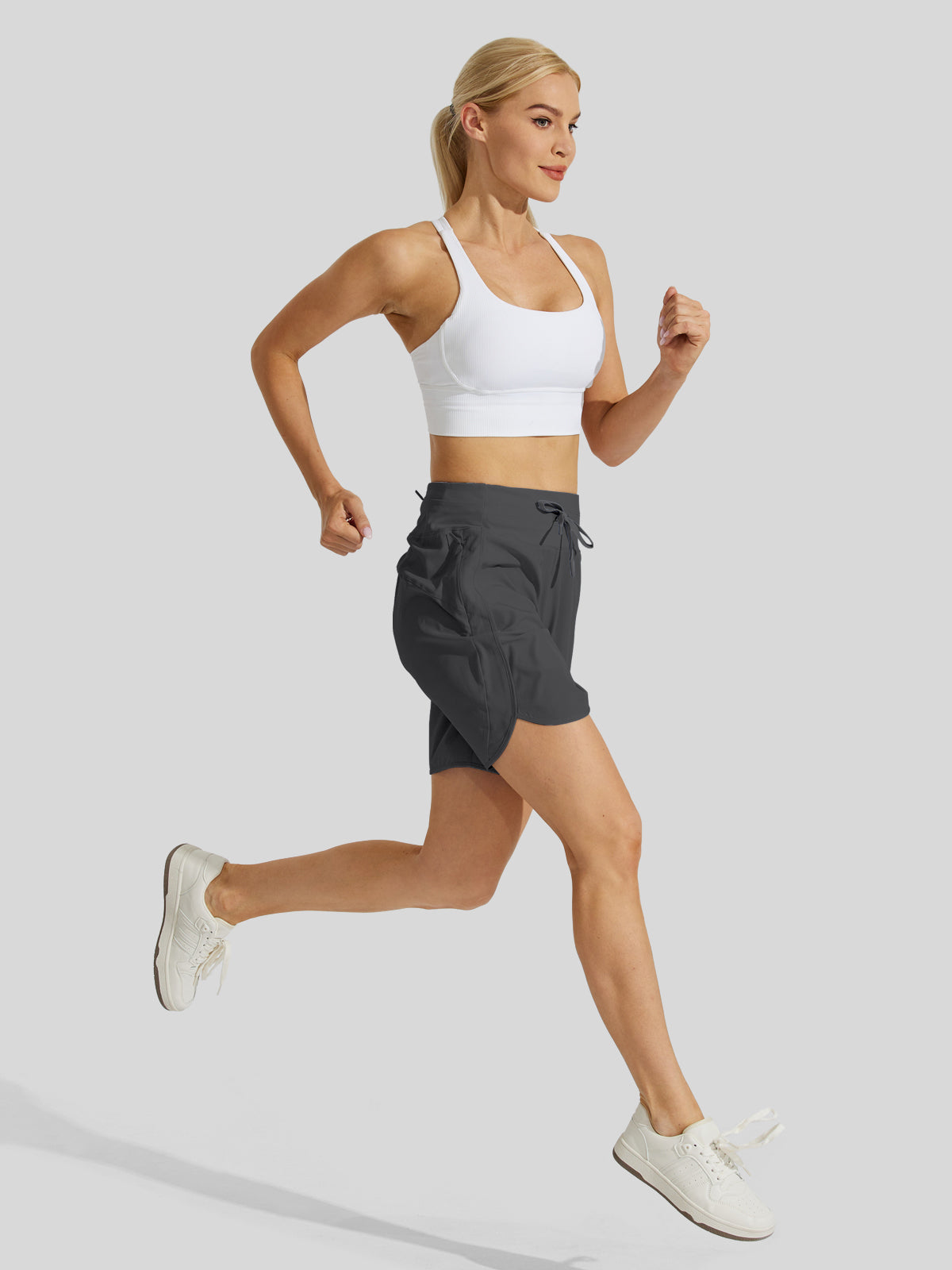 Willit Womens Active 7 Inch Shorts in deep gray4