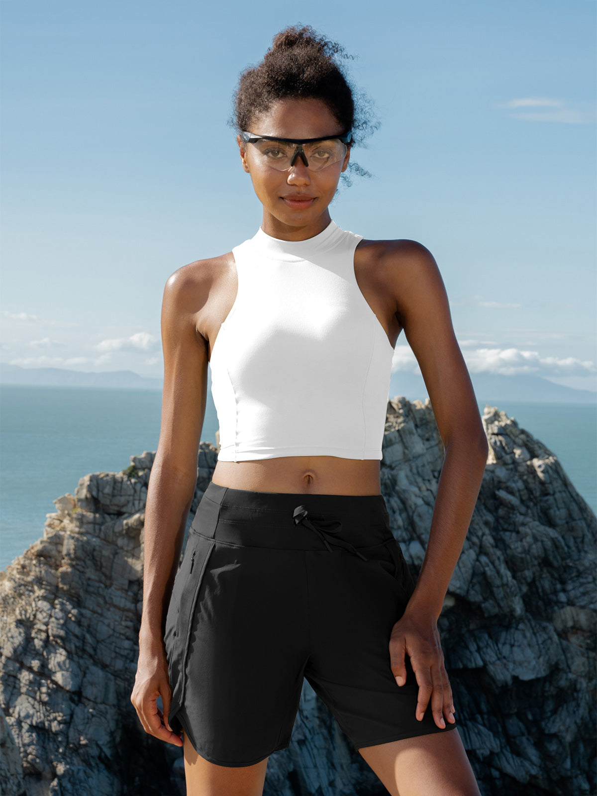 Willit Womens Active 7 Inch Shorts in black5