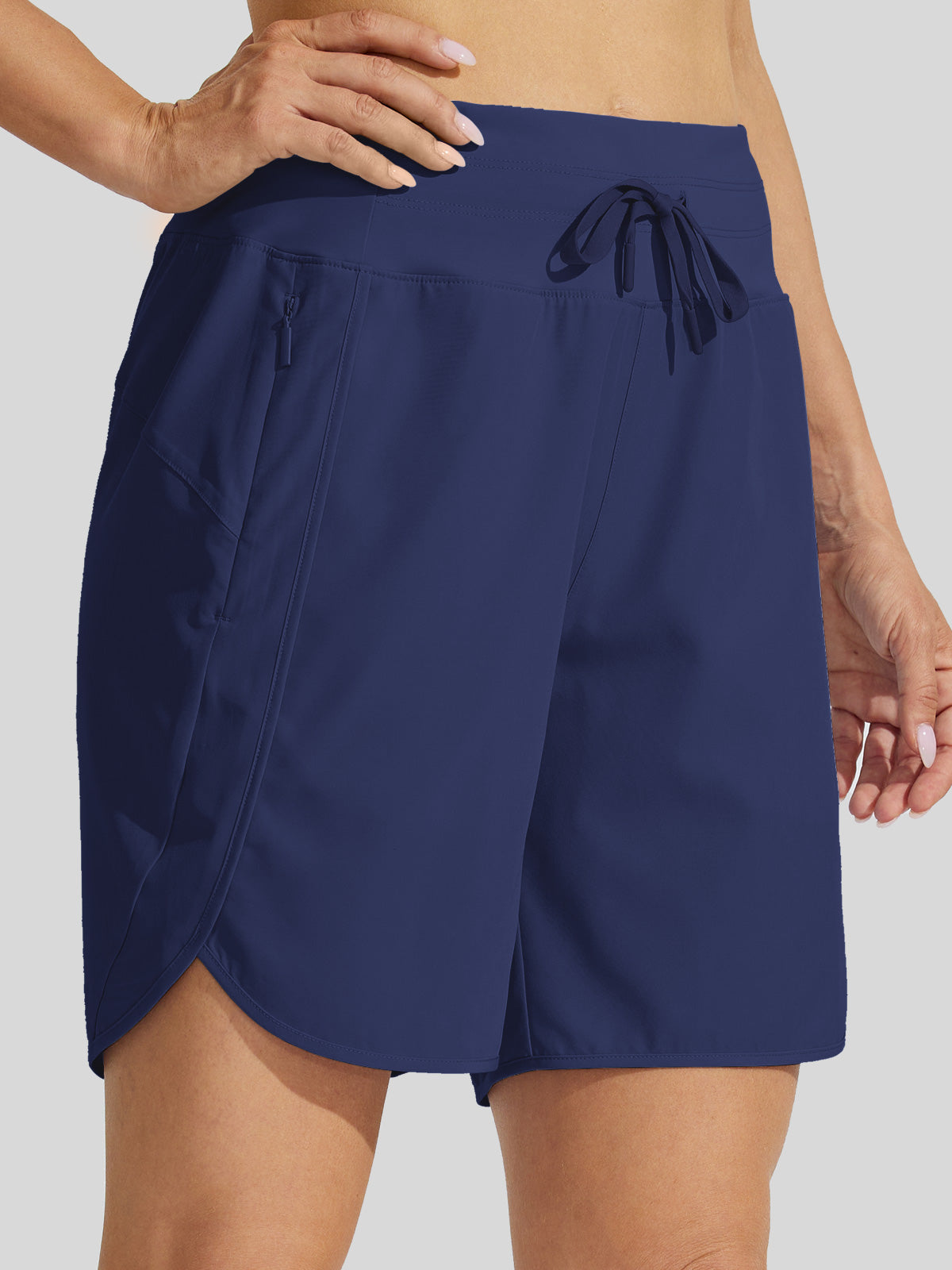 Willit Womens Active 7 Inch Shorts in navy3