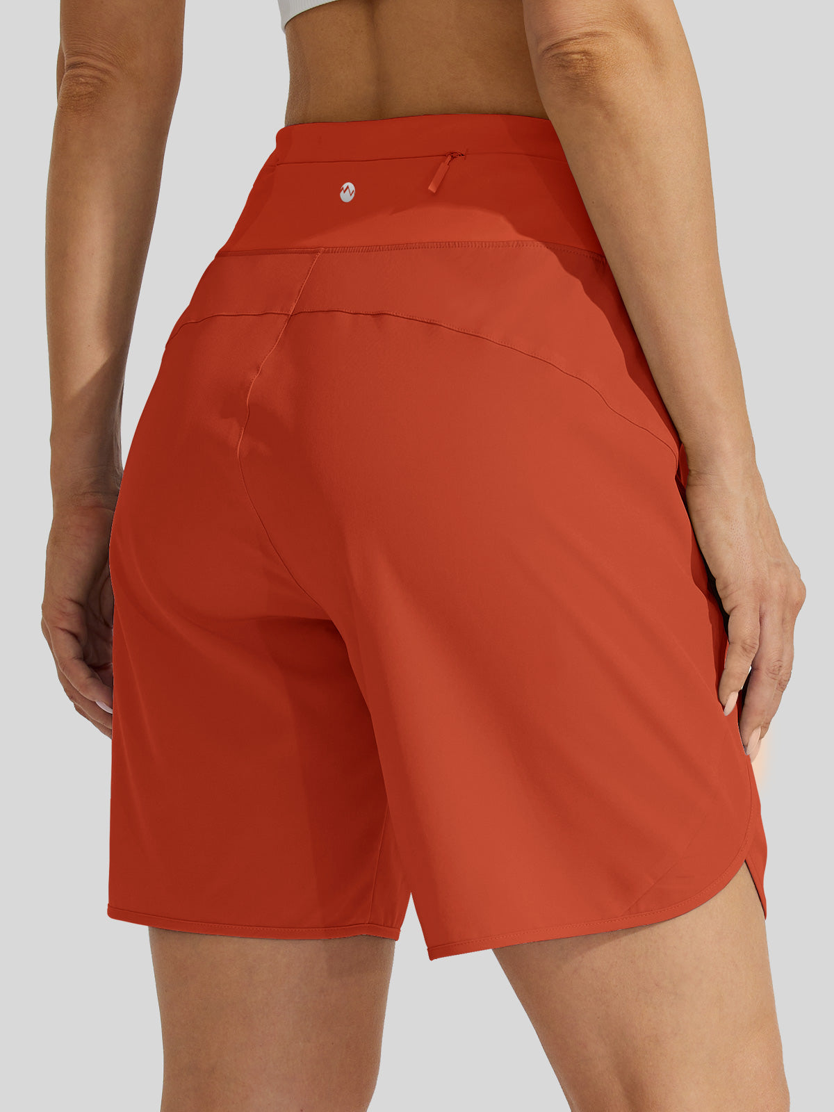 Willit Womens Active 7 Inch Shorts in tomatored4