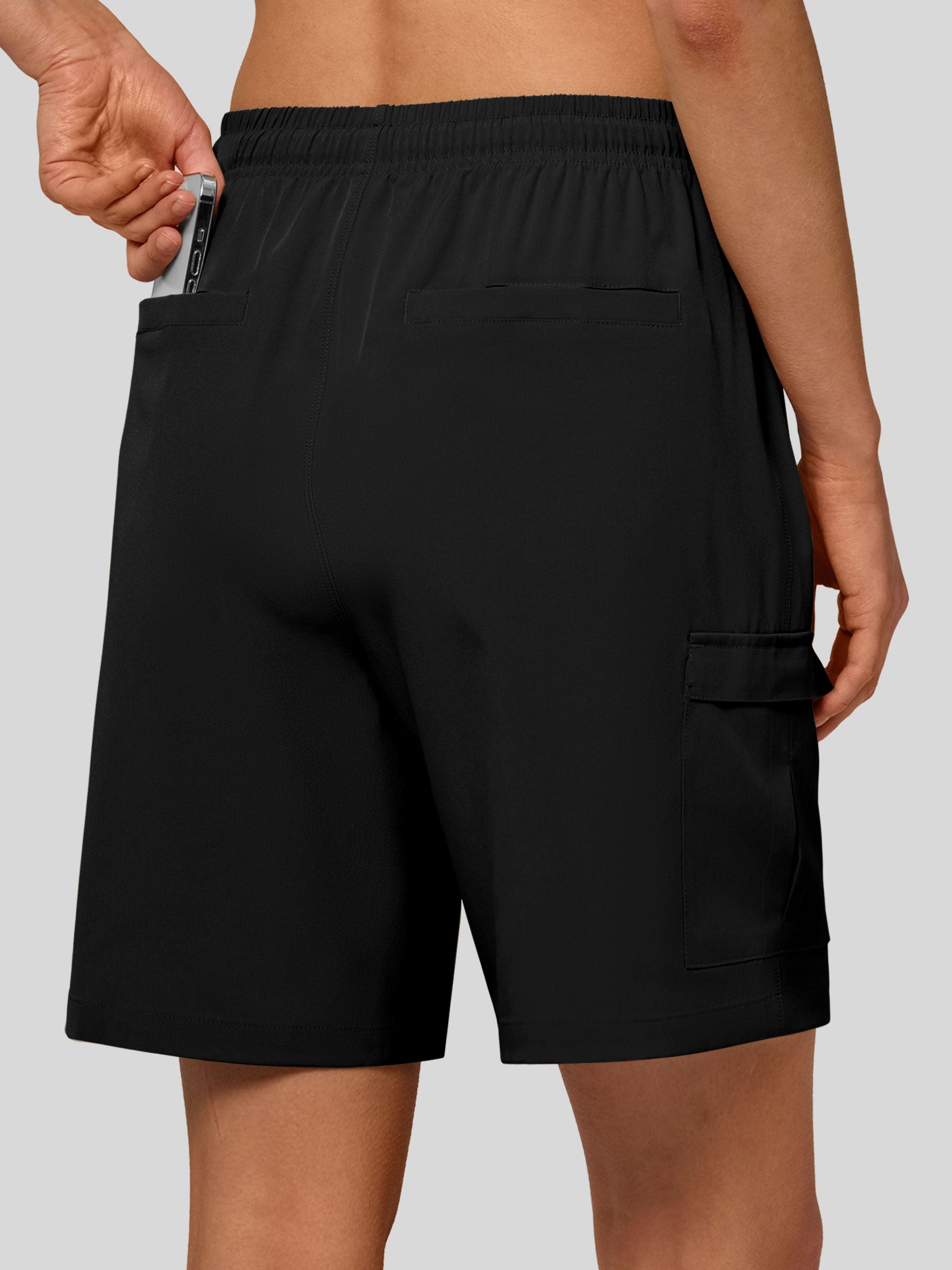 Willit Women's Active Trek Shorts 7 Inch in black3
