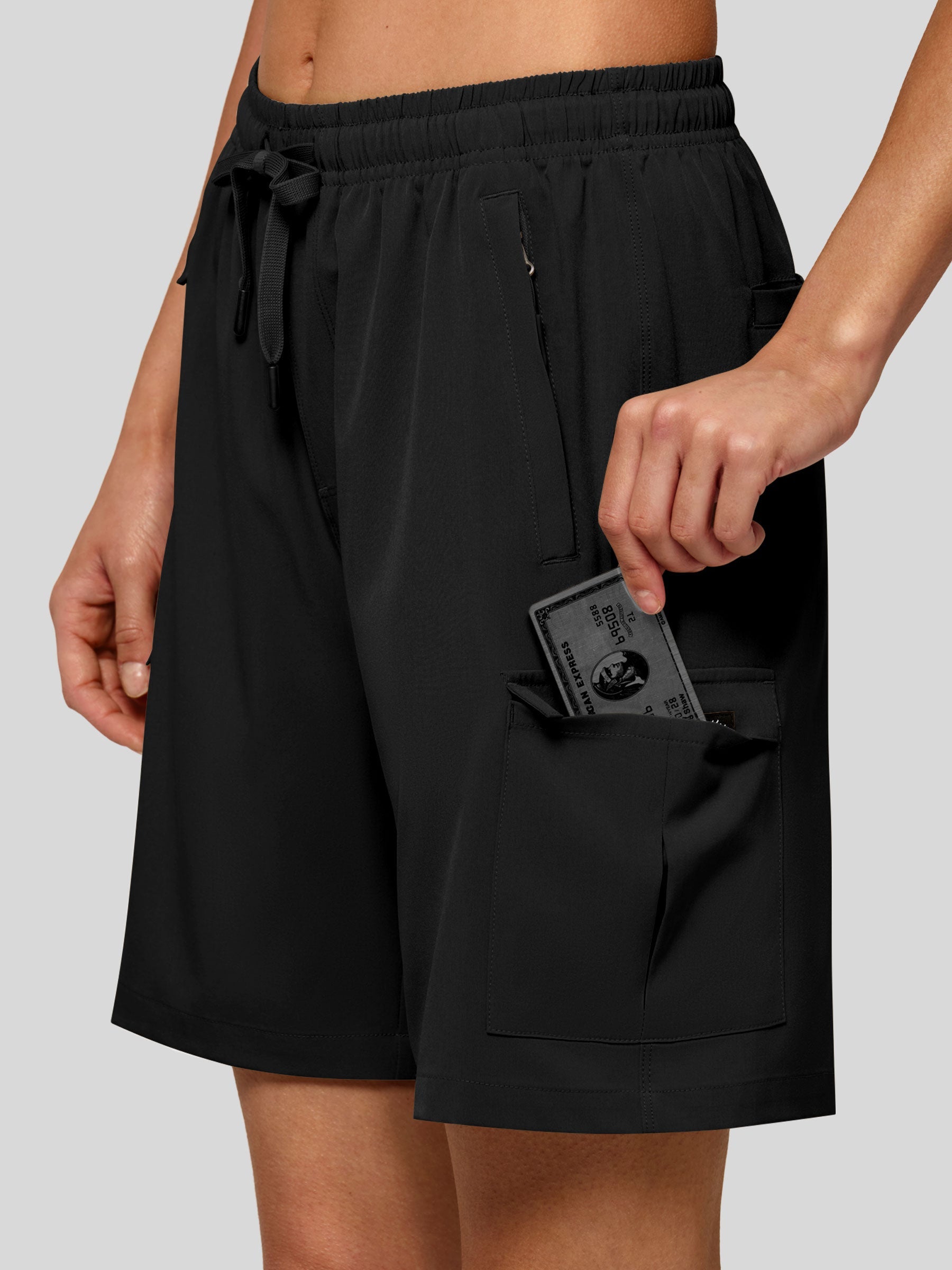 Willit Women's Active Trek Shorts 7 Inch in black2