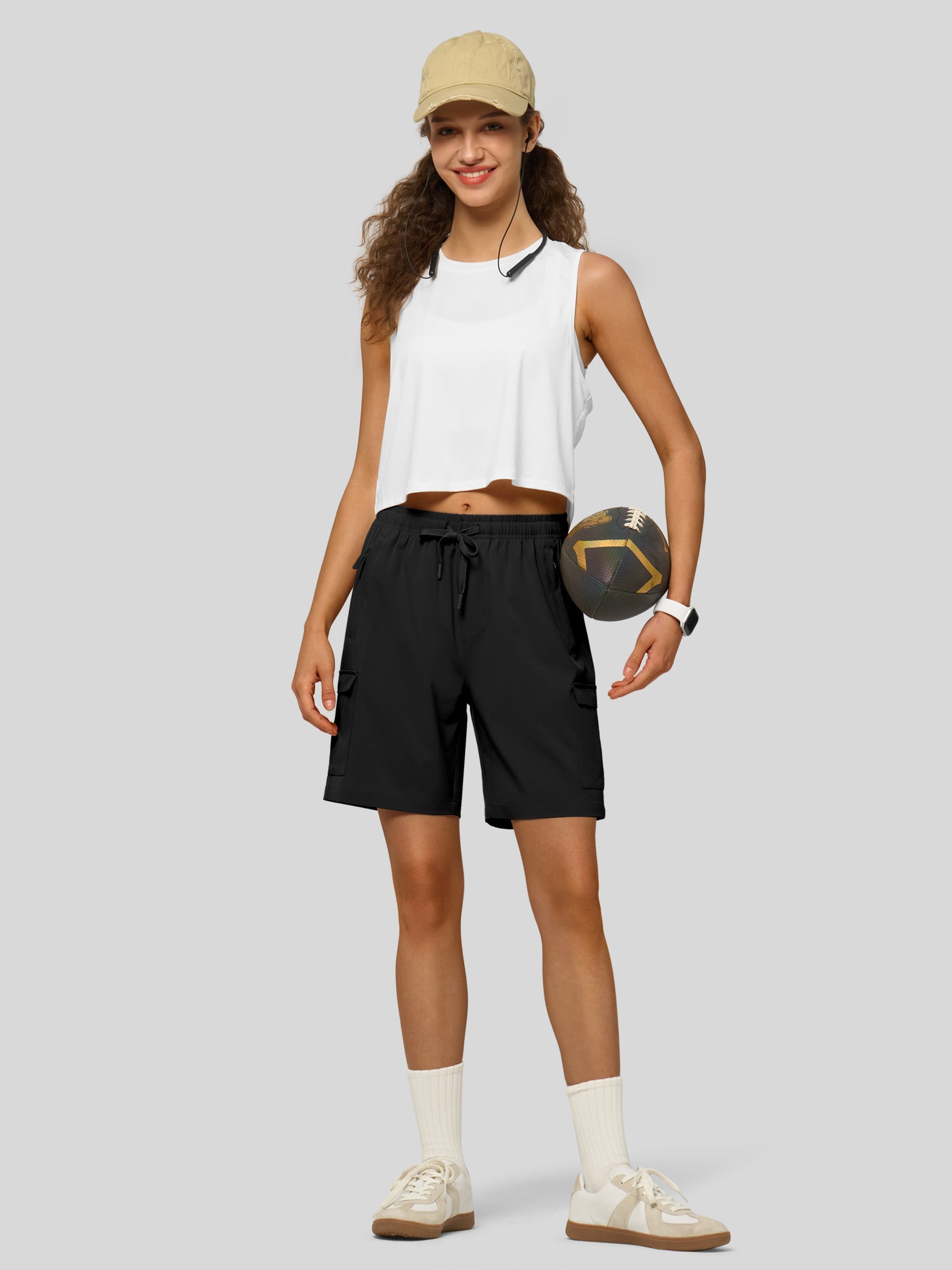 Willit Women's Active Trek Shorts 7 Inch in black5