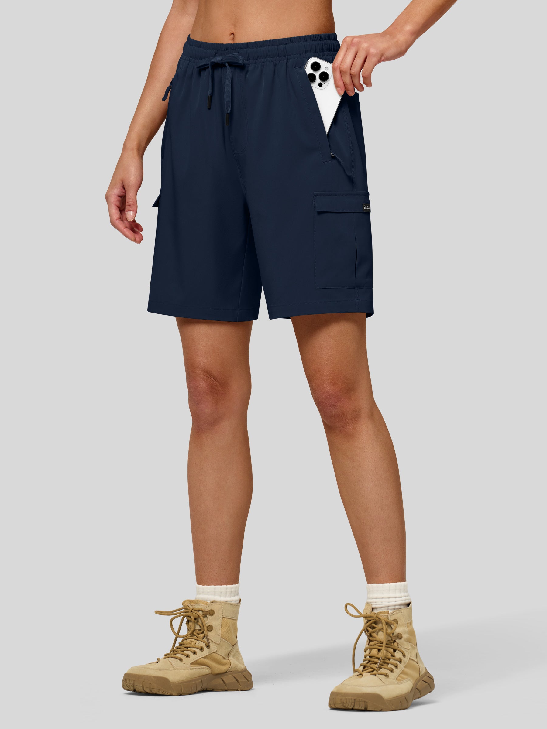 Willit Women's Active Trek Shorts 7 Inch in navy4