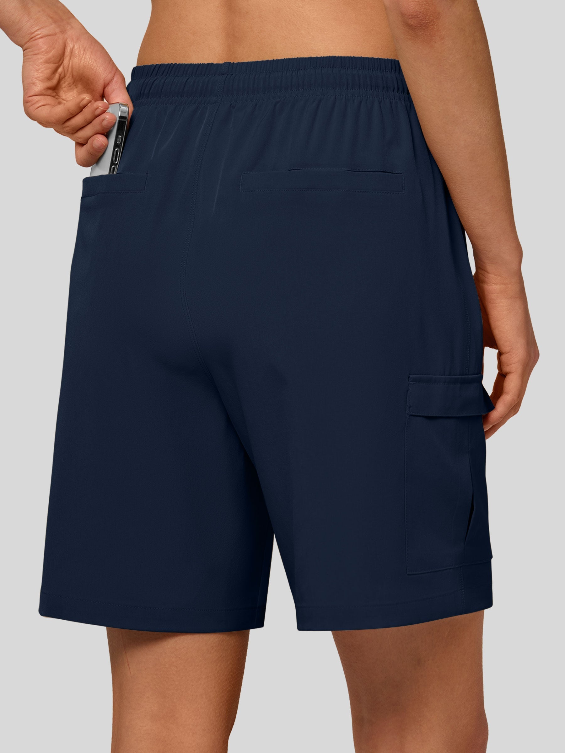 Willit Women's Active Trek Shorts 7 Inch in navy2