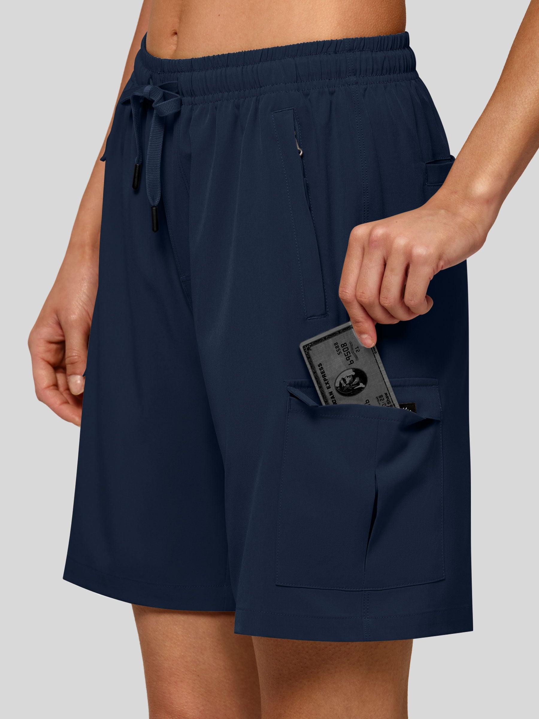 Willit Women's Active Trek Shorts 7 Inch in navy3