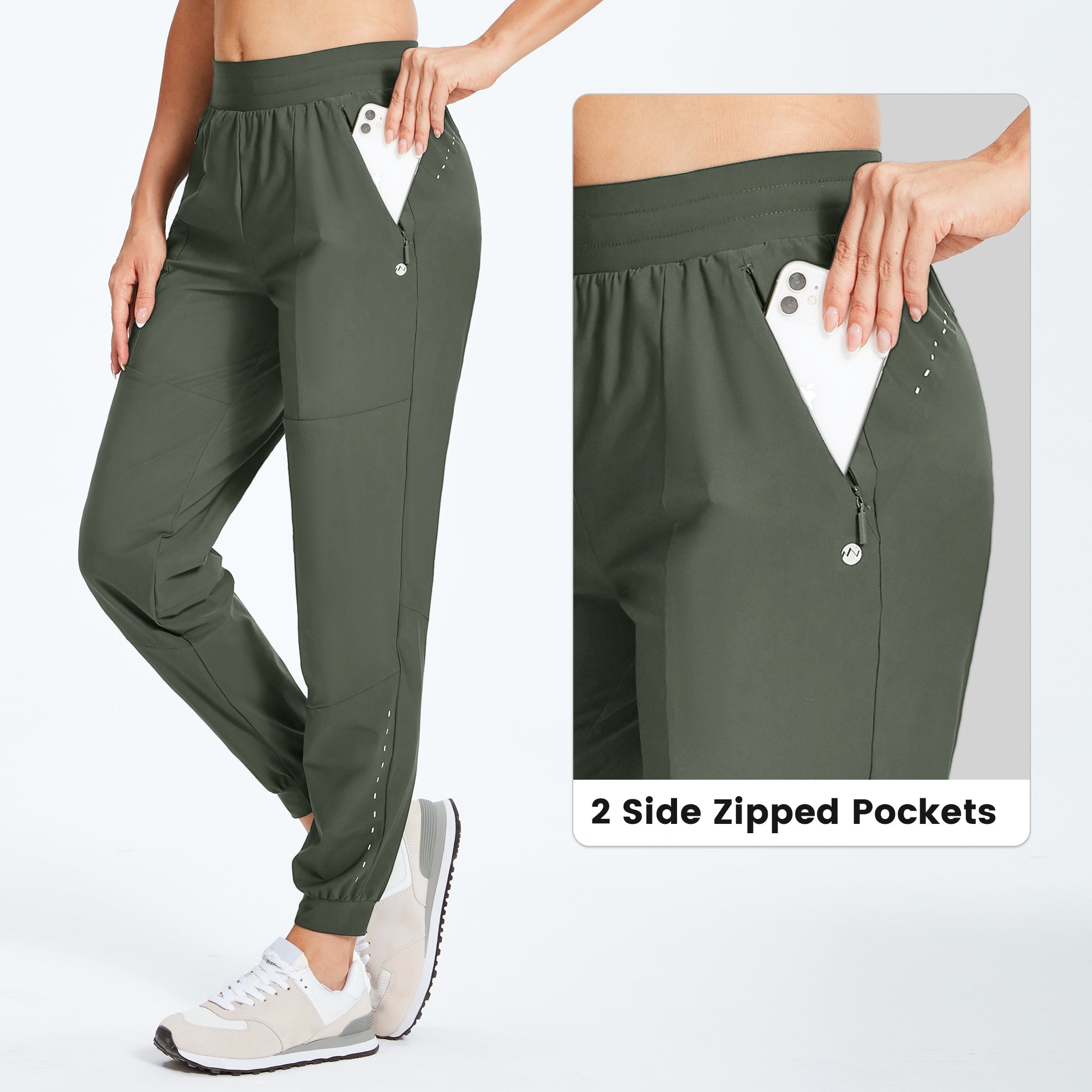 Women's Running Joggers Green_detail