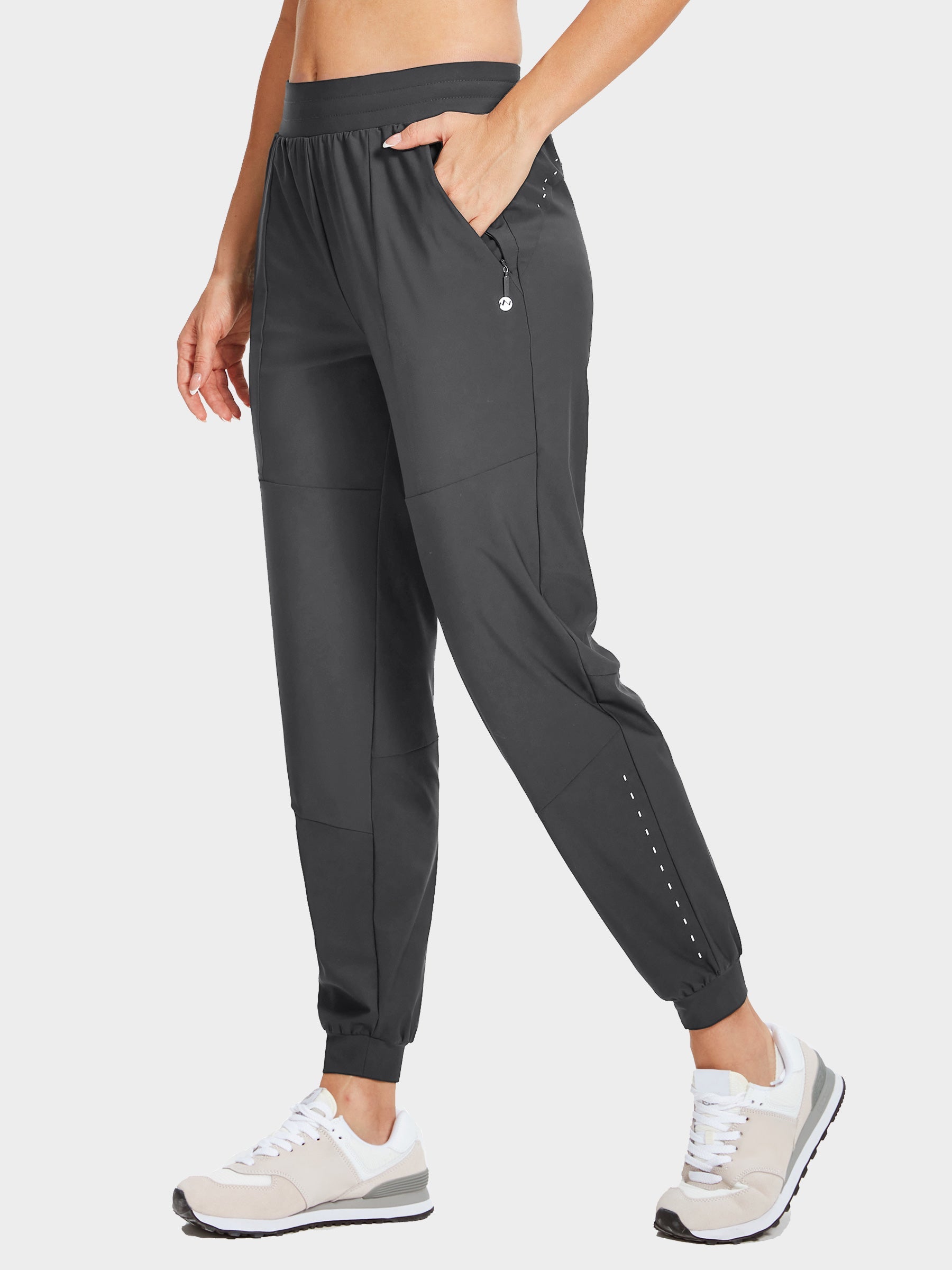 Women's Running Joggers Gray_model1