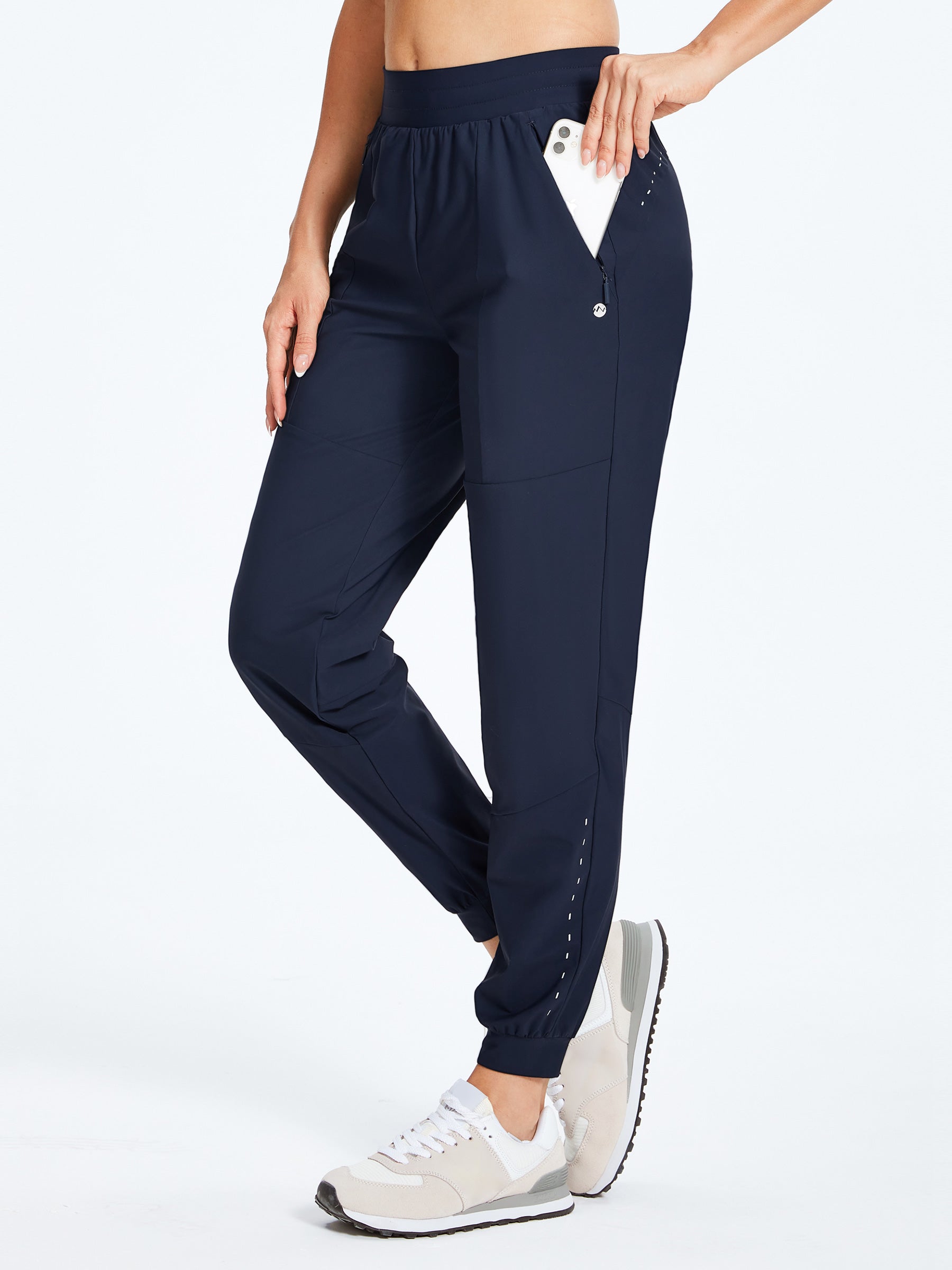 Women's Running Joggers Navy_model3