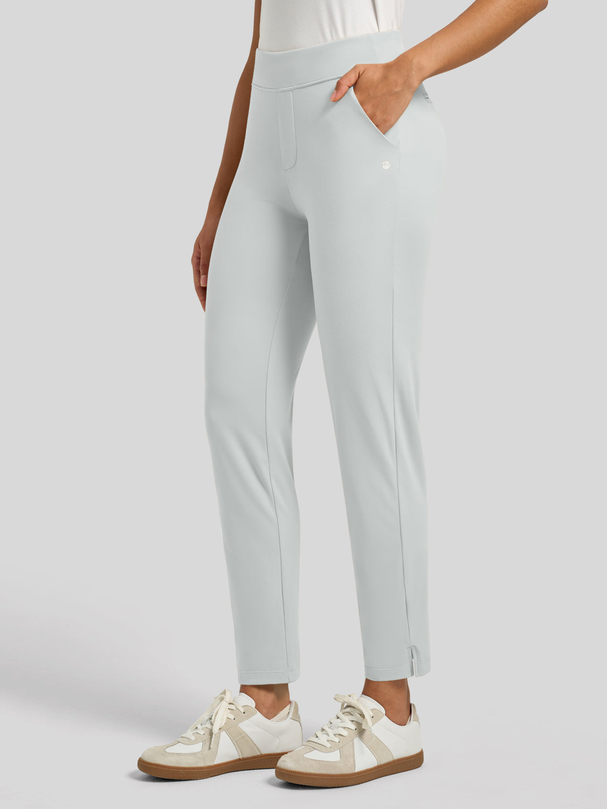 Willit Women's Ankle Stretch Golf Pants-27.5 Inch_light gray