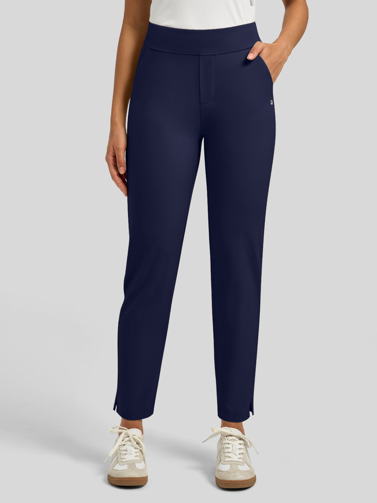 Willit Women's Ankle Stretch Golf Pants-25.5 Inch_navy