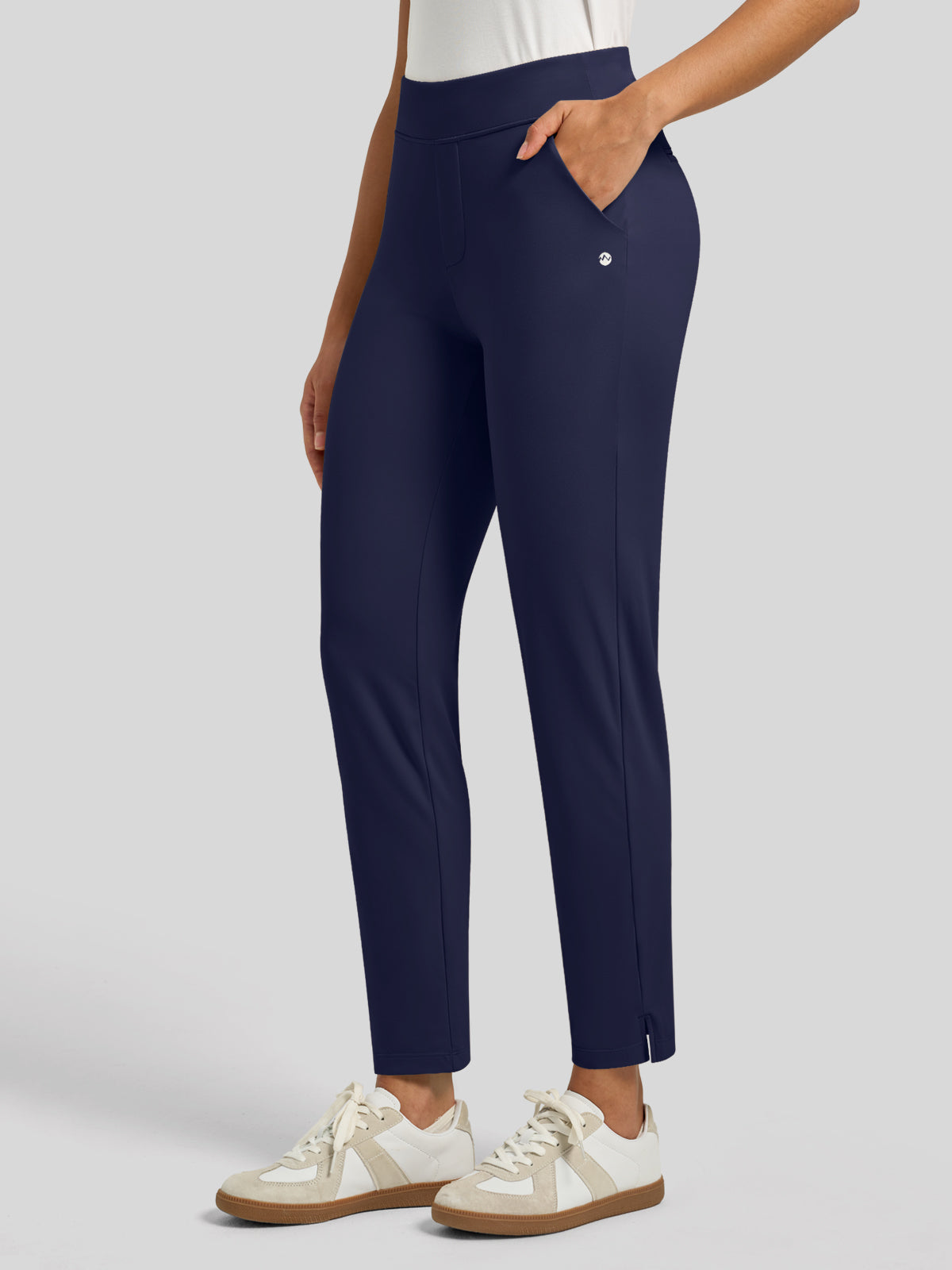 Willit Women's Ankle Stretch Golf Pants-25.5 Inch_navy