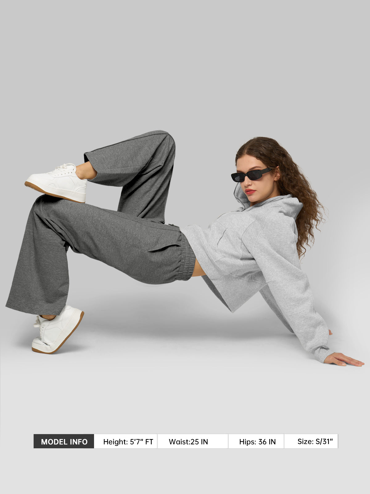 willit Women's Breeze Straight Leg Sweatpants in dark gray_7