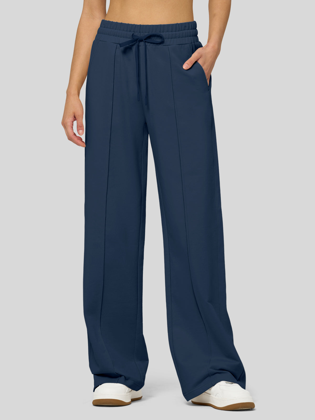 willit Women's Breeze Straight Leg Sweatpants in navy_1