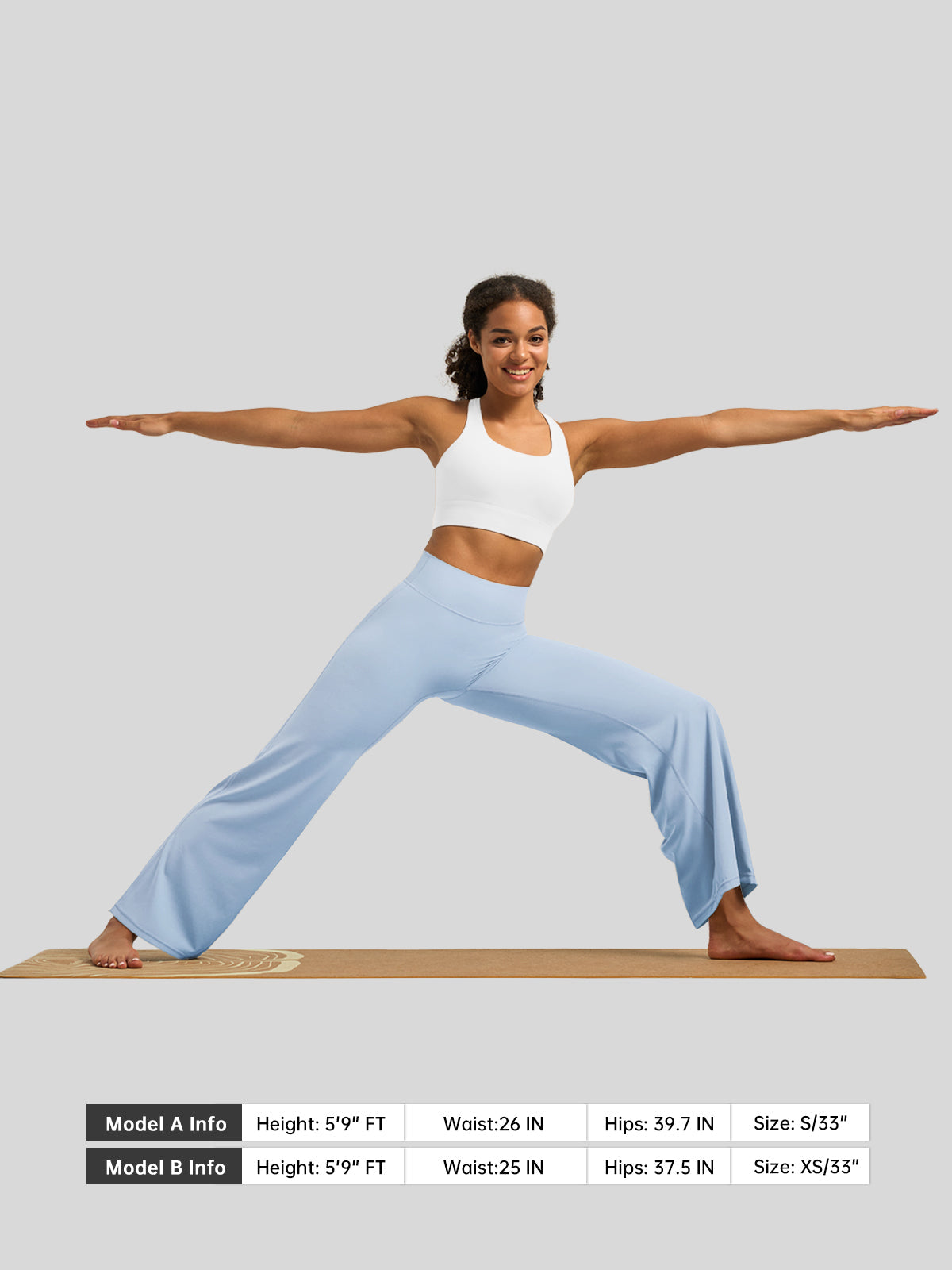 Willit Women's Butterflux Butt Lifting Leggings in baby blue5