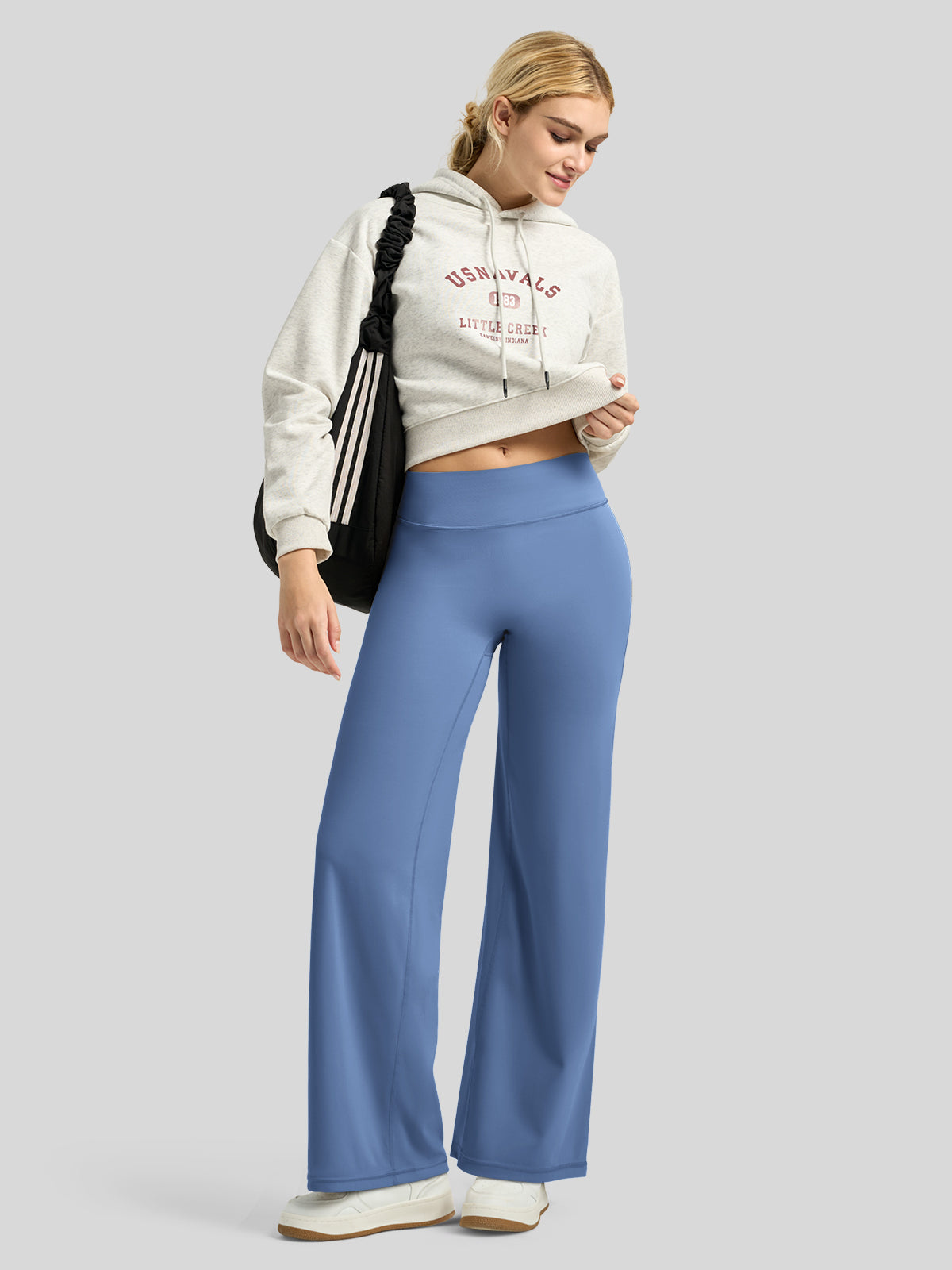 Willit Women's Butterflux Butt Lifting Leggings in fog blue4