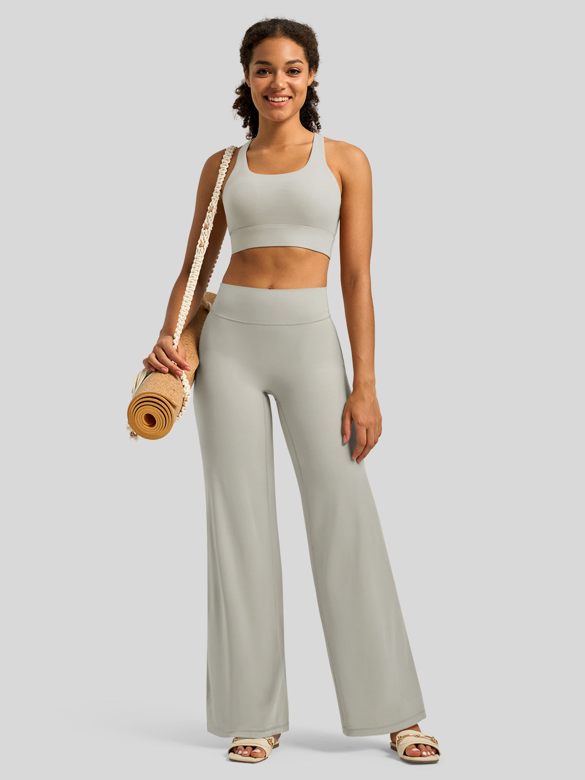 Willit Women's Butterflux Butt Lifting Leggings in light gray4