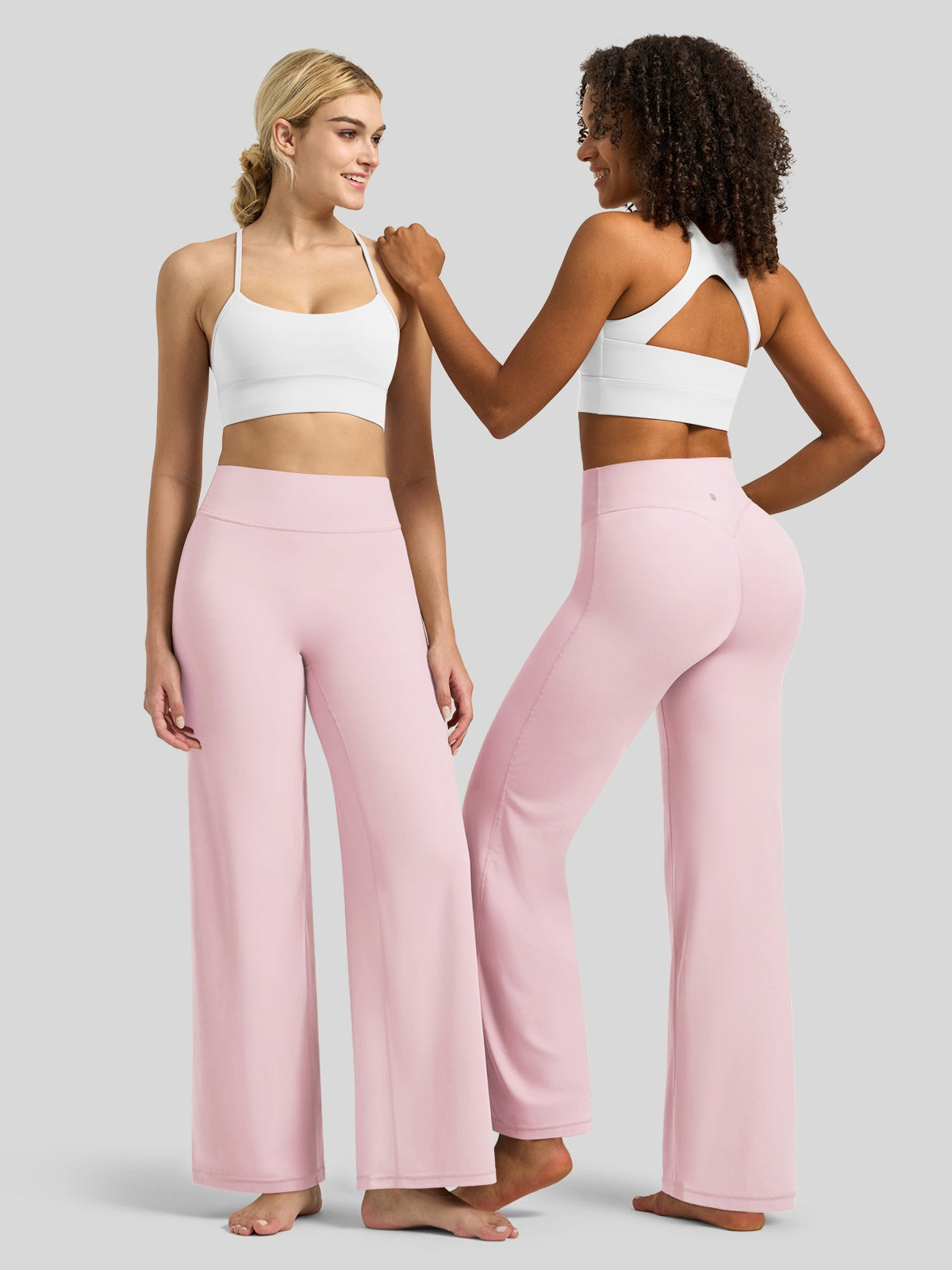 Willit Women's Butterflux Butt Lifting Leggings in light pink3