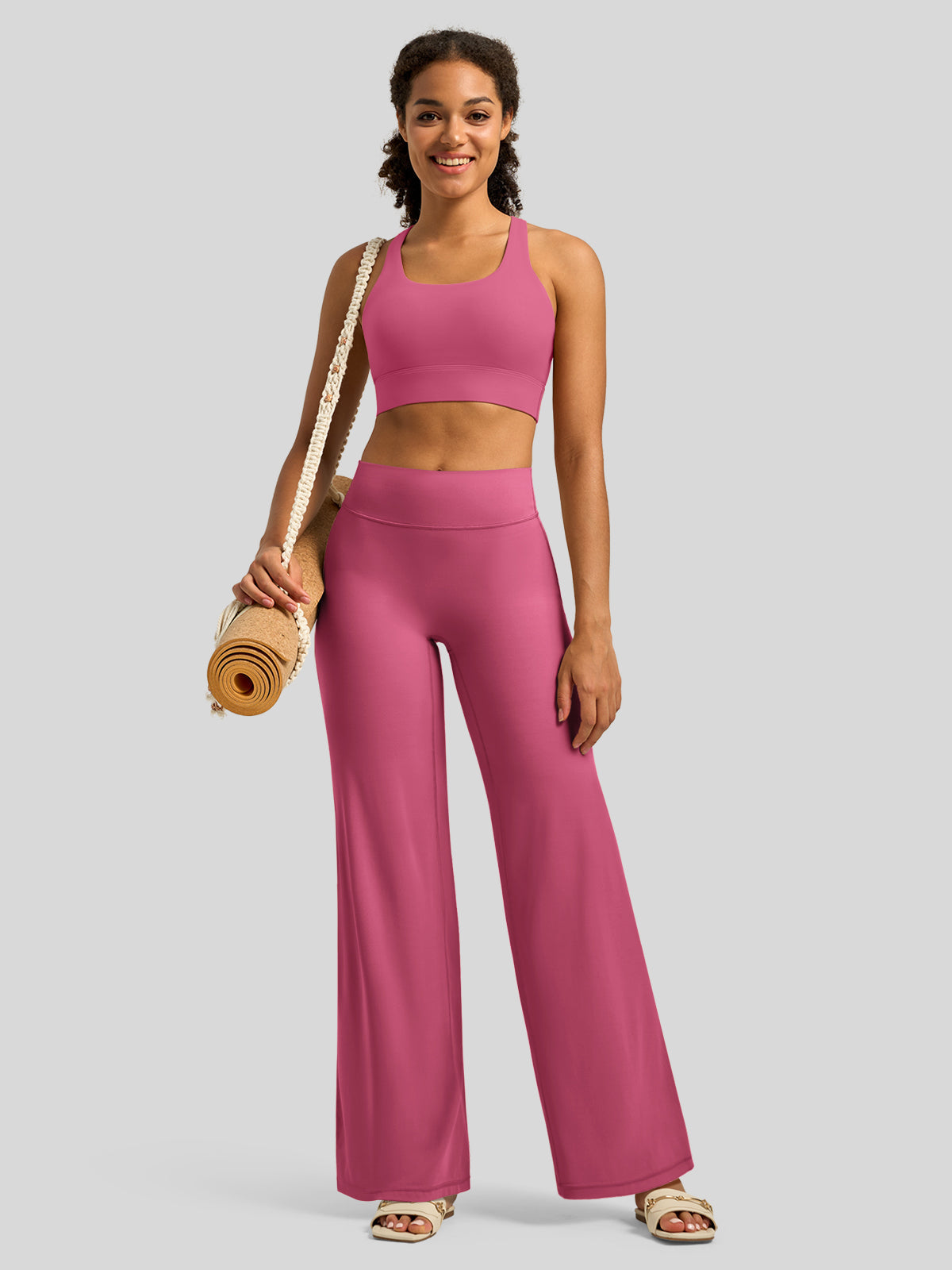 Willit Women's Butterflux Butt Lifting Leggings in rose red4