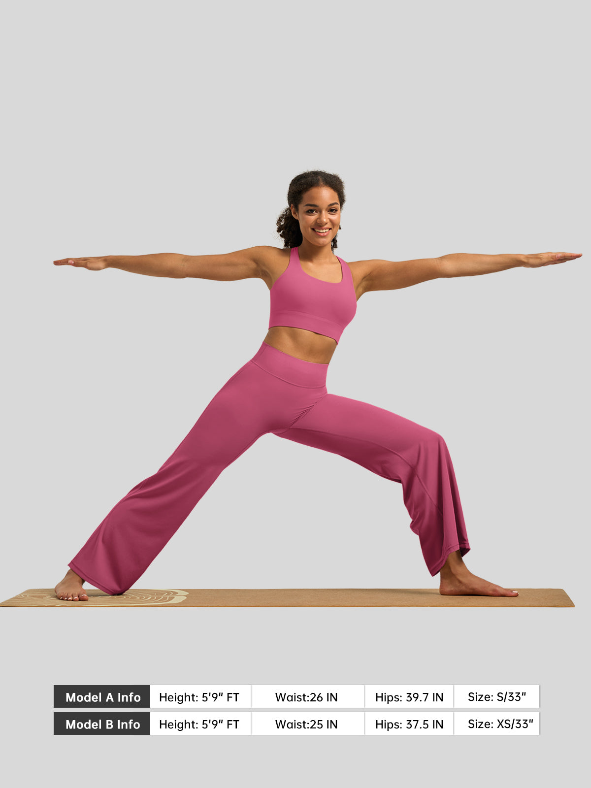 Willit Women's Butterflux Butt Lifting Leggings in rose red5