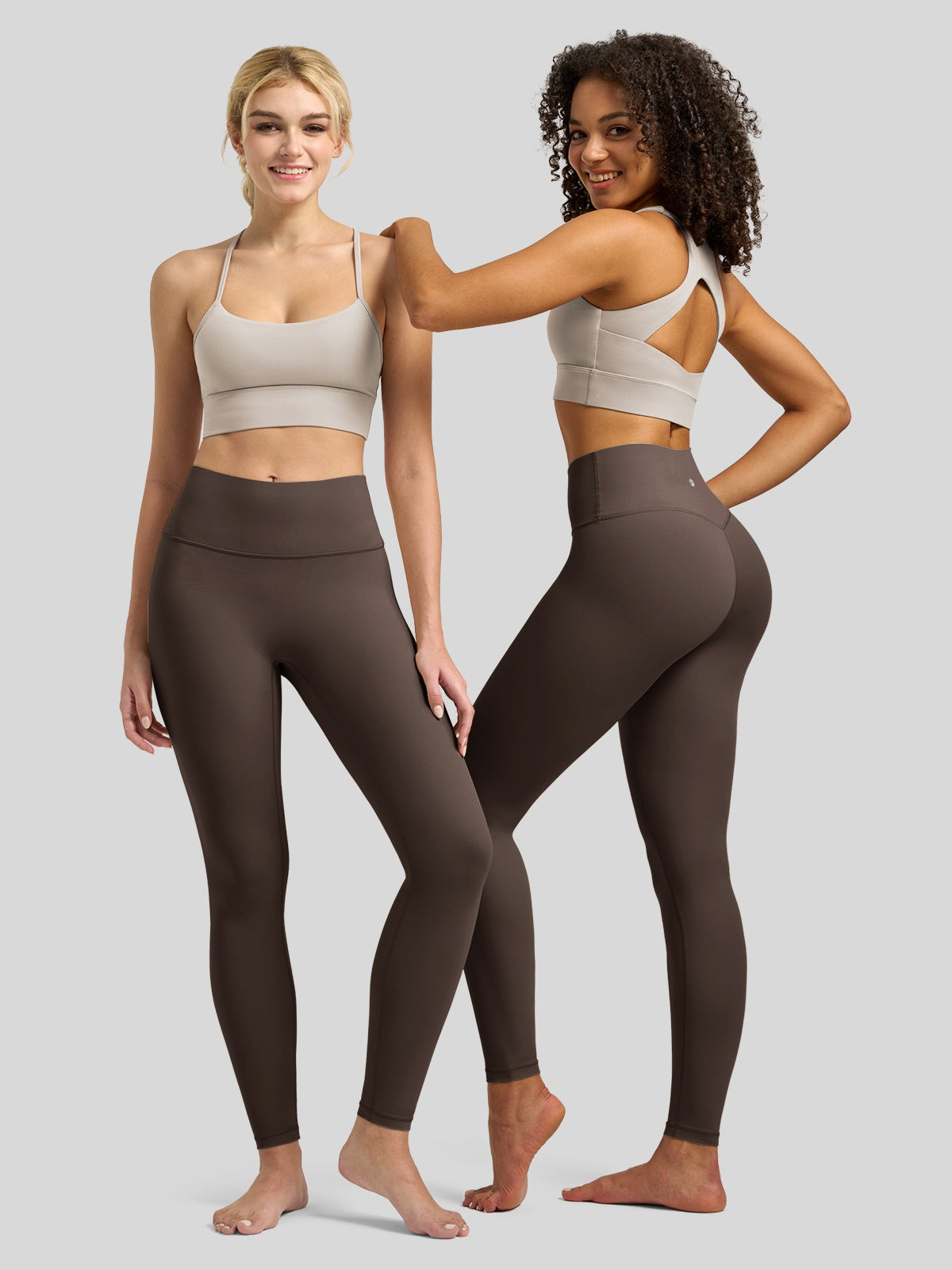 Willit Women's Butterflux High Rise Leggings 29 Inch in brown